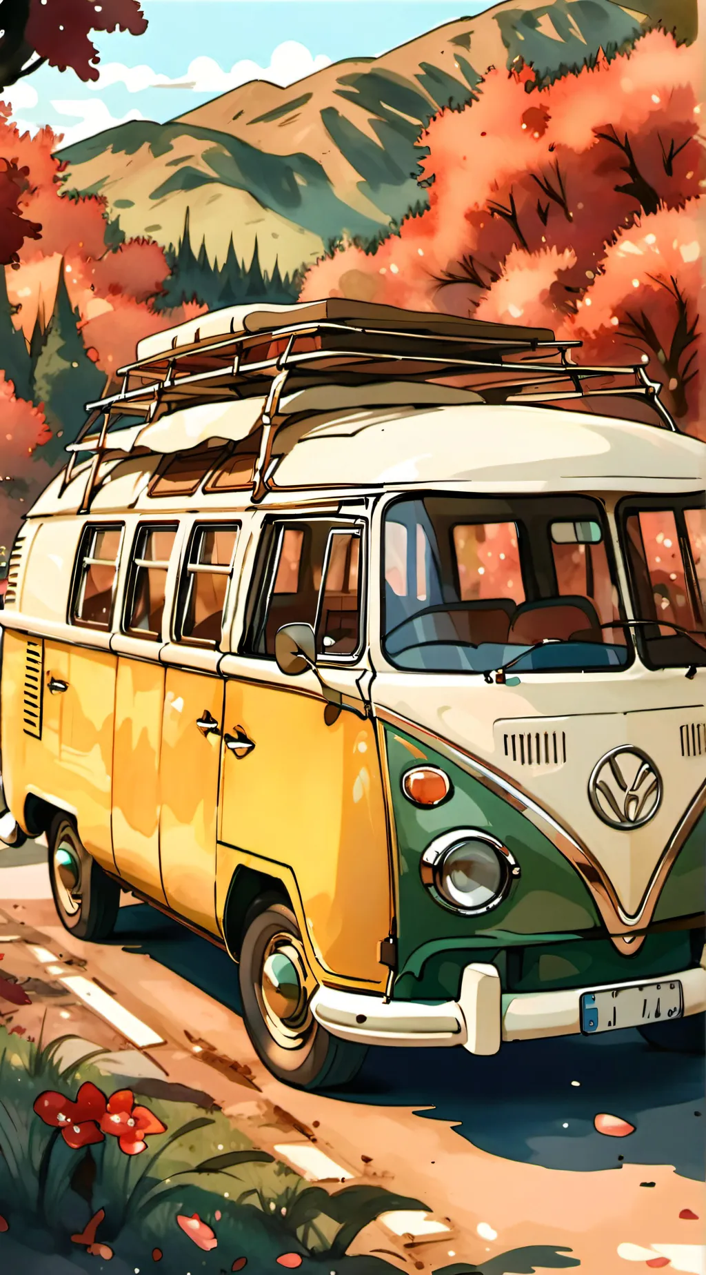 ai character: HB road-trip P3!! background