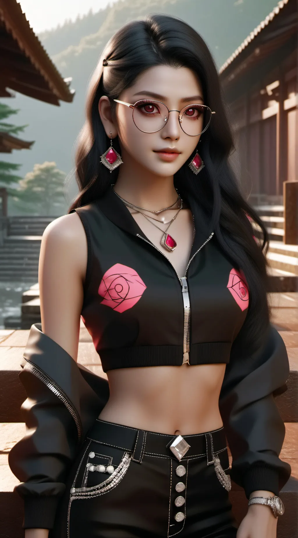 ai character: sarada background