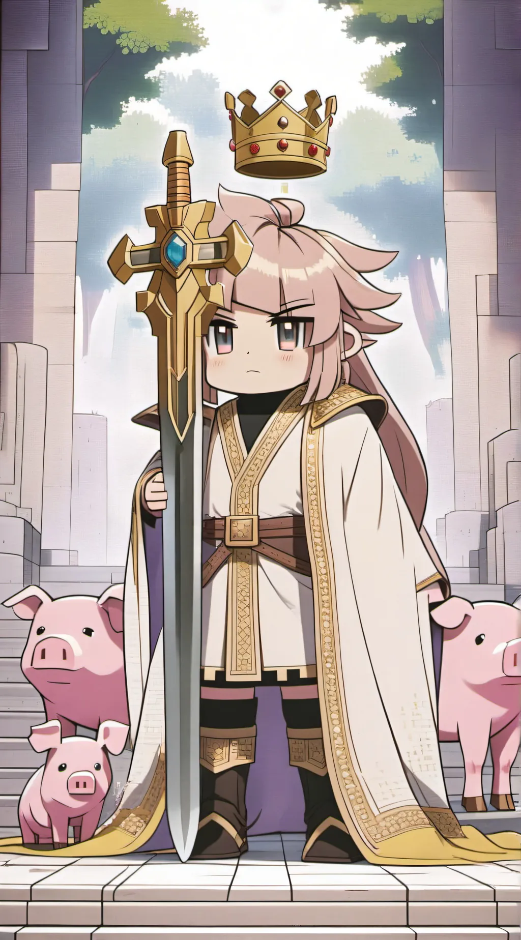 ai character: technoblade  background