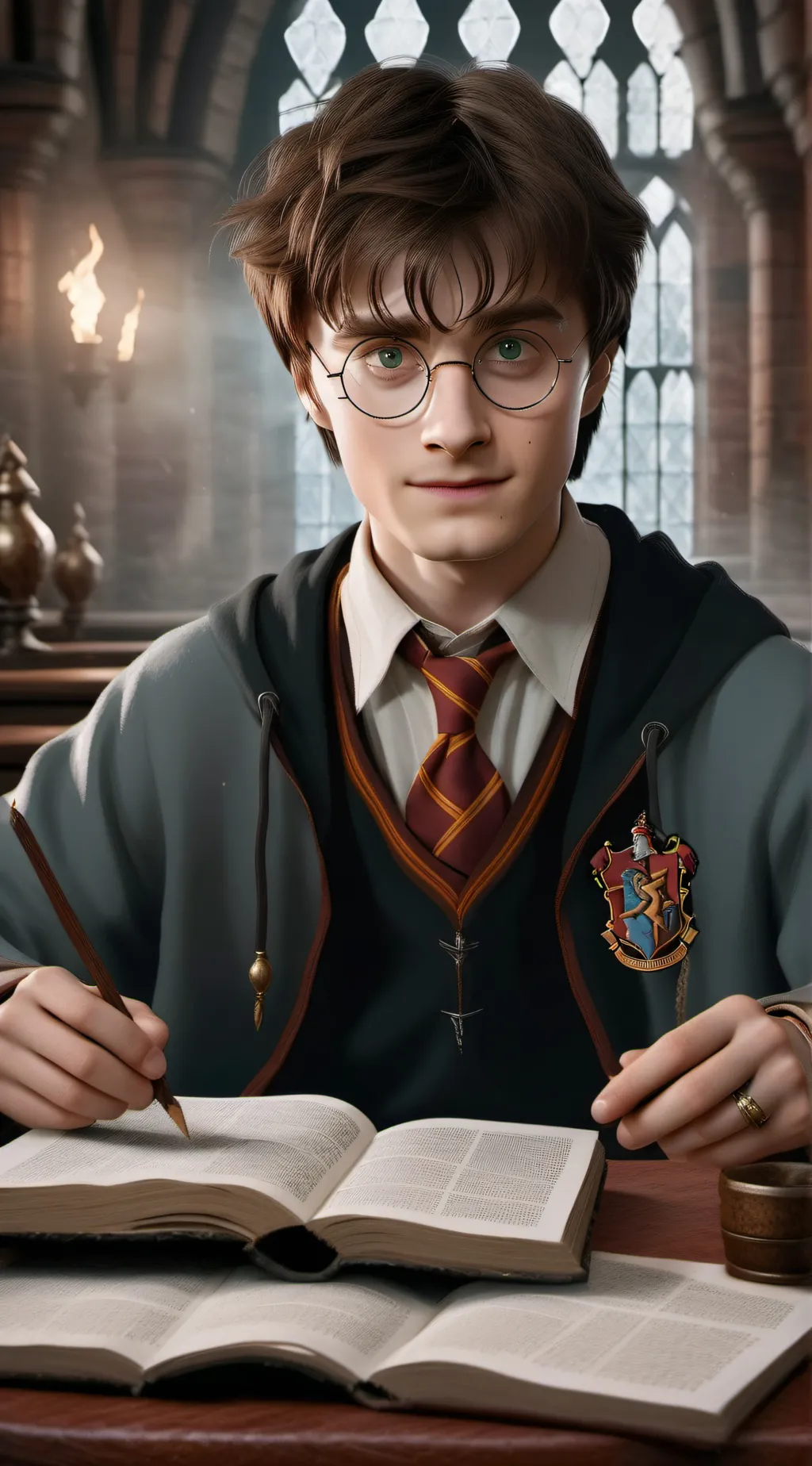 ai character: harry potter background
