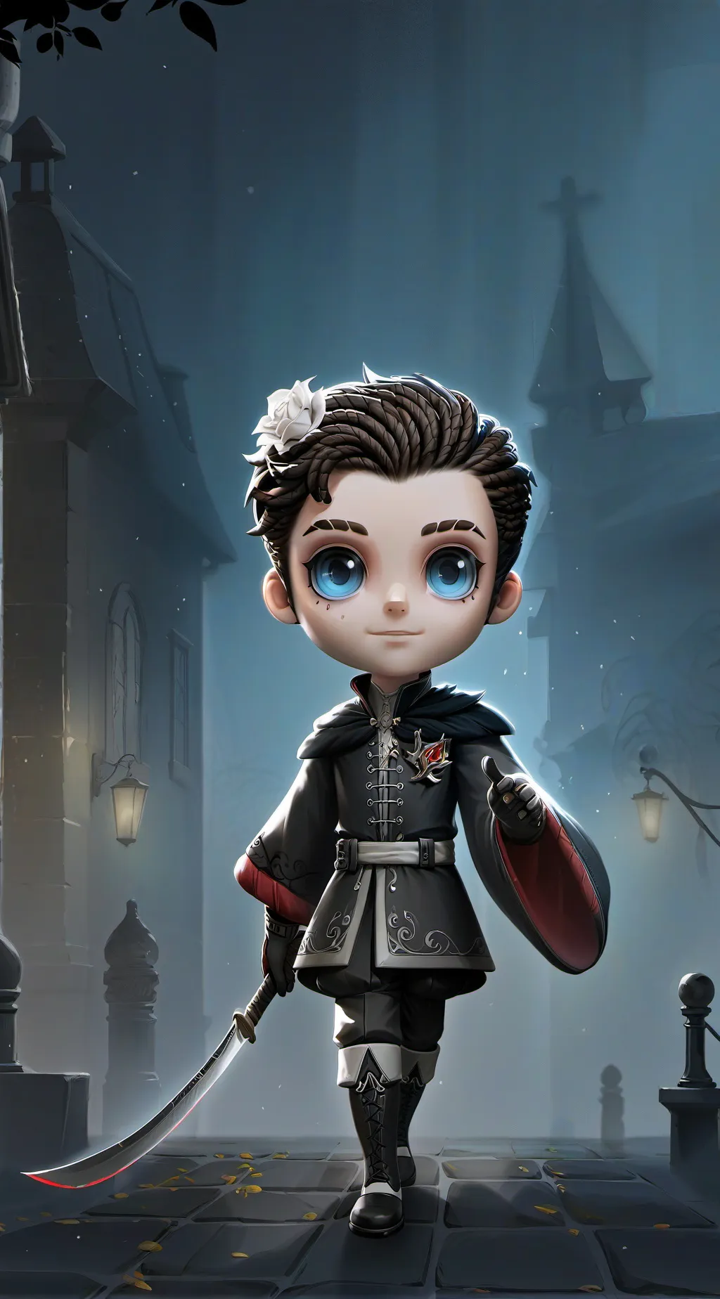 ai character: hh is asleep!  background