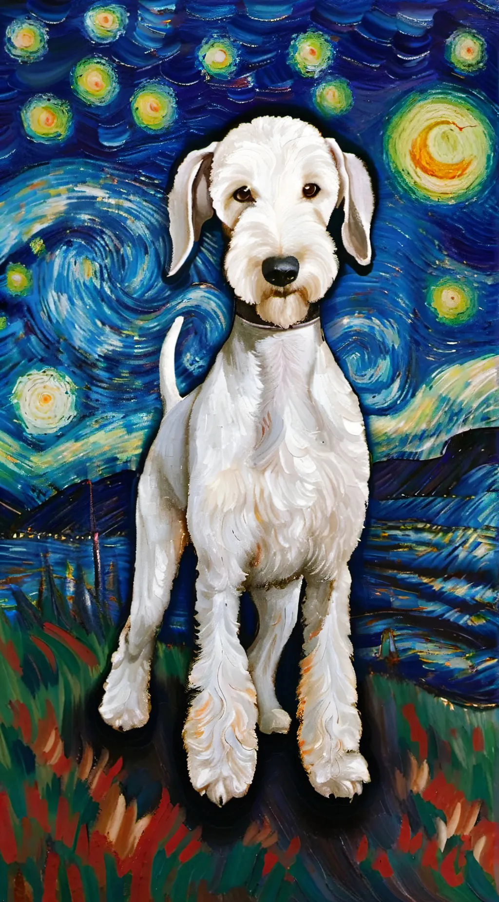 ai character: Snowdoodle background