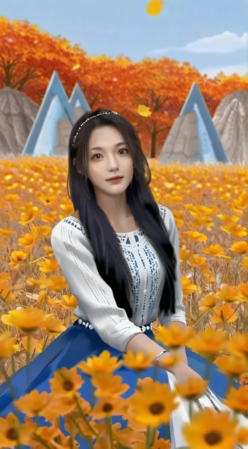 ai character: Minji  background