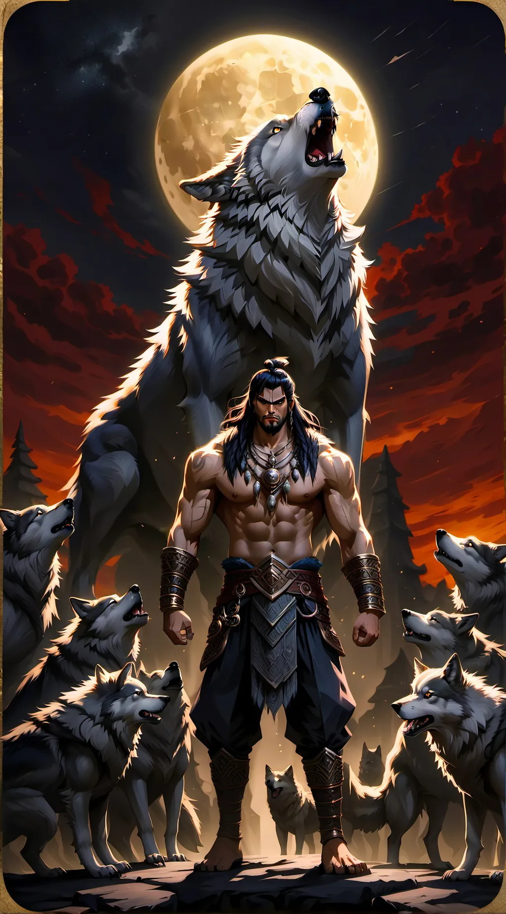 ai character: male alpha rizzler background