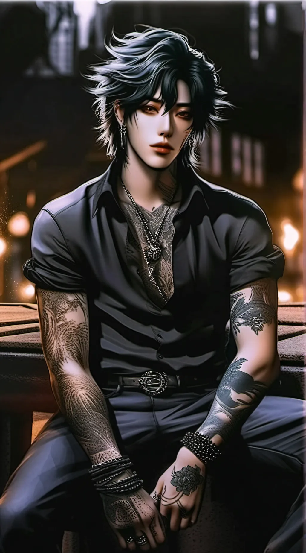 ai character: ☆Enzo☆ background