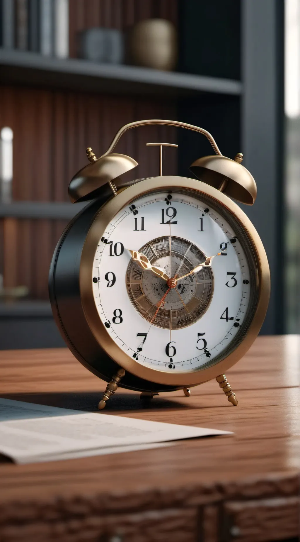 ai character: 11:59! background