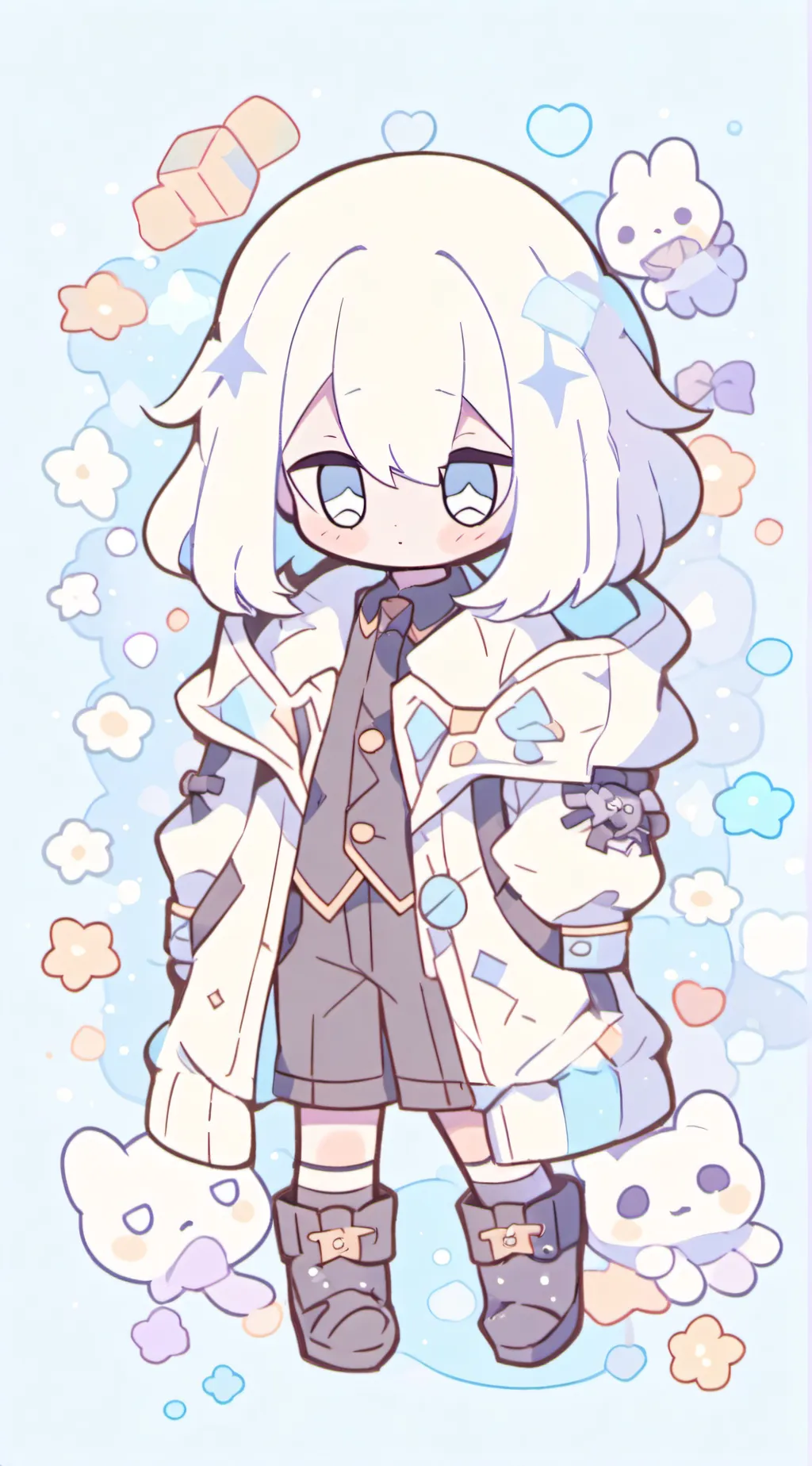 ai character: Nightmare sans background