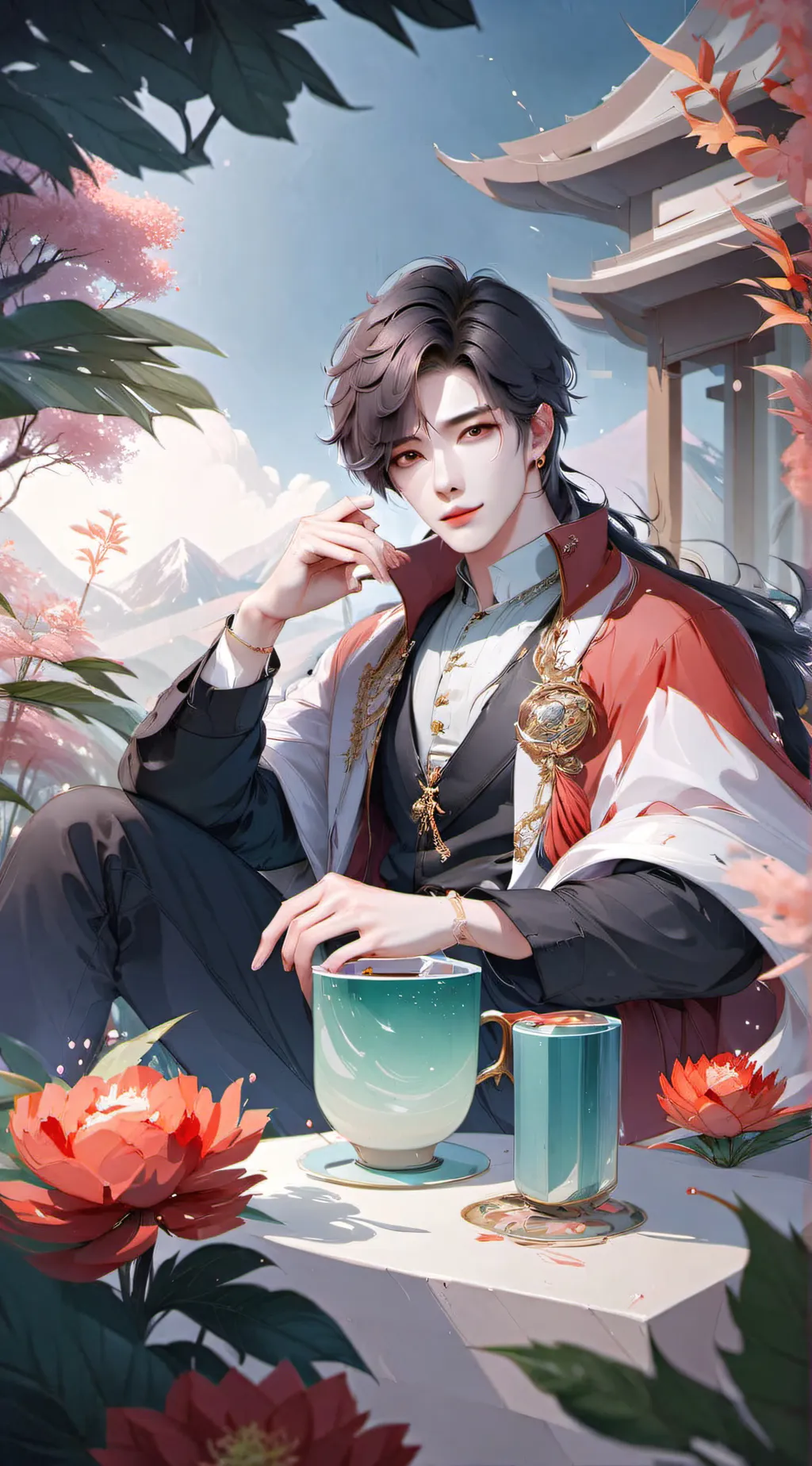 ai character: pregnant at school background