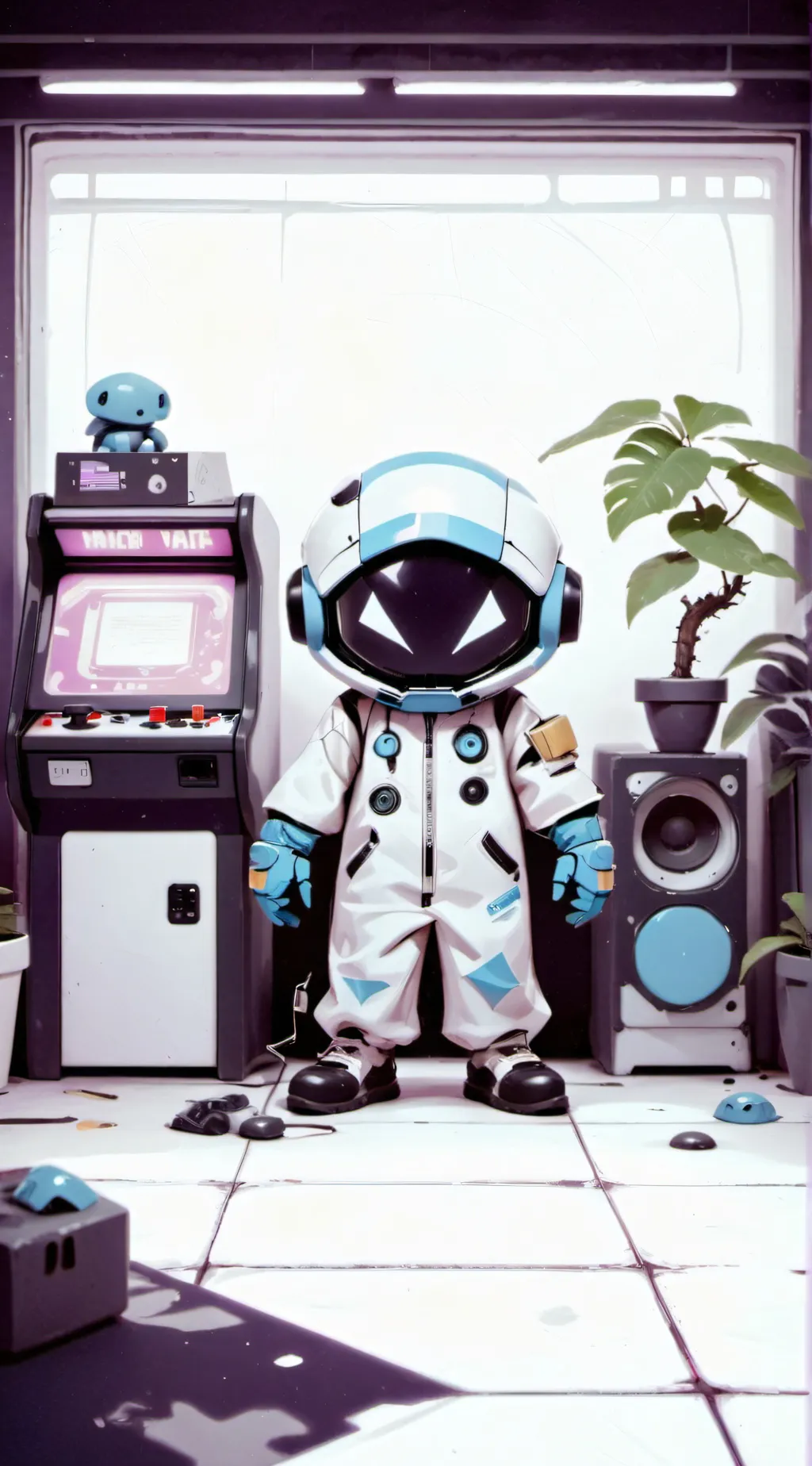 ai character: among us :P background