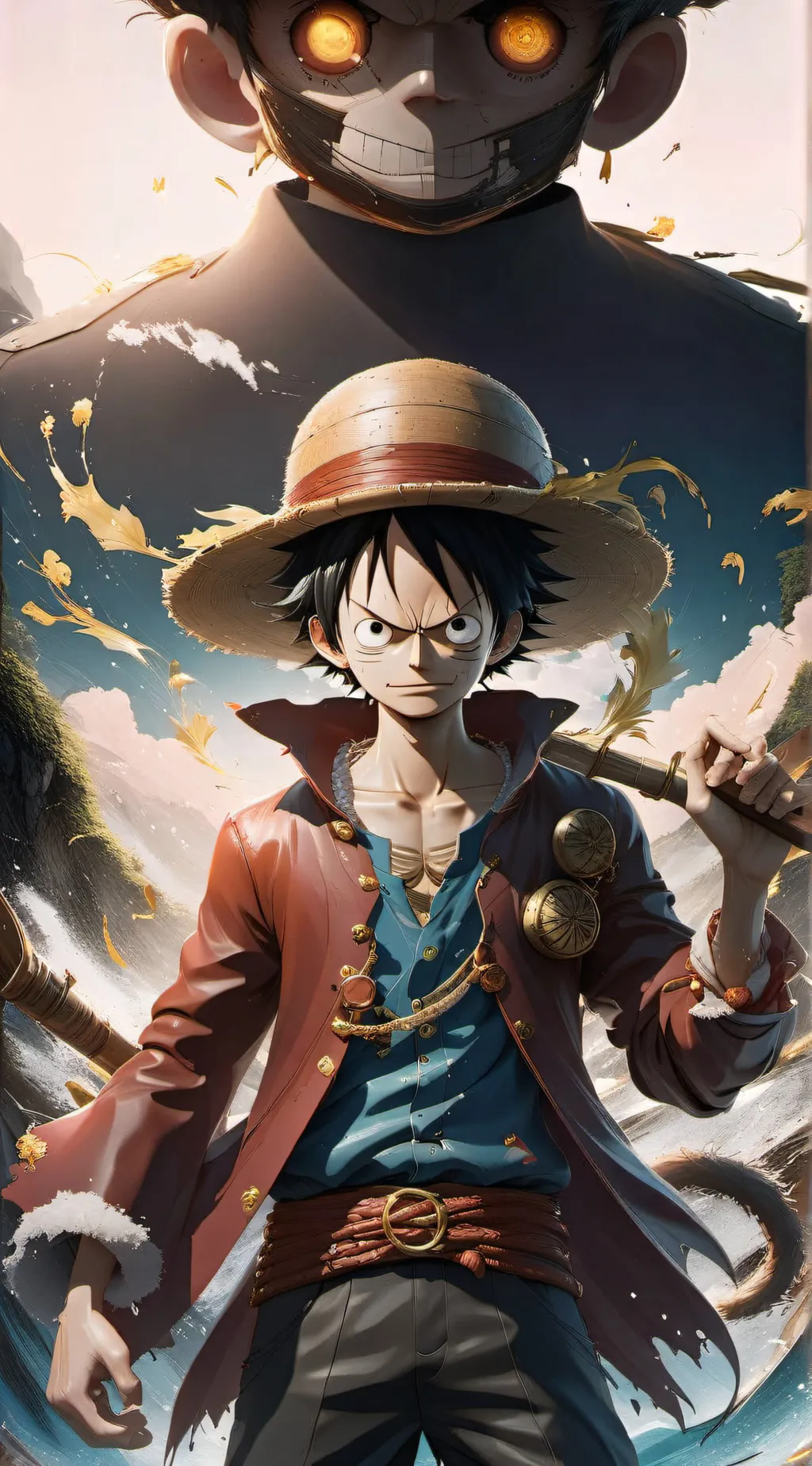 ai character: luffy background
