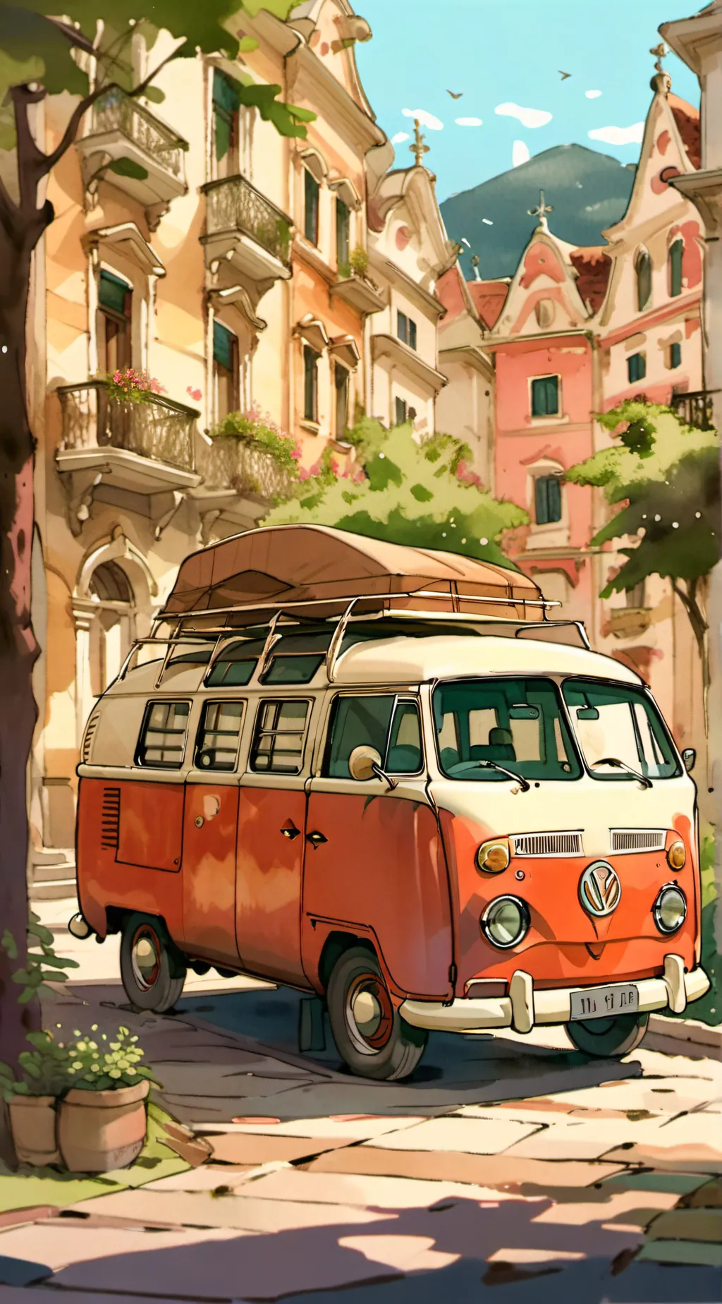 ai character: HB road-trip P4!!! background