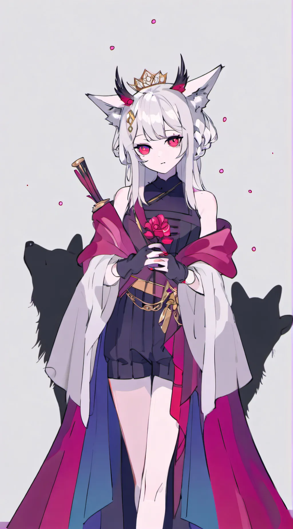 ai character: Wolf Queen Demon  background