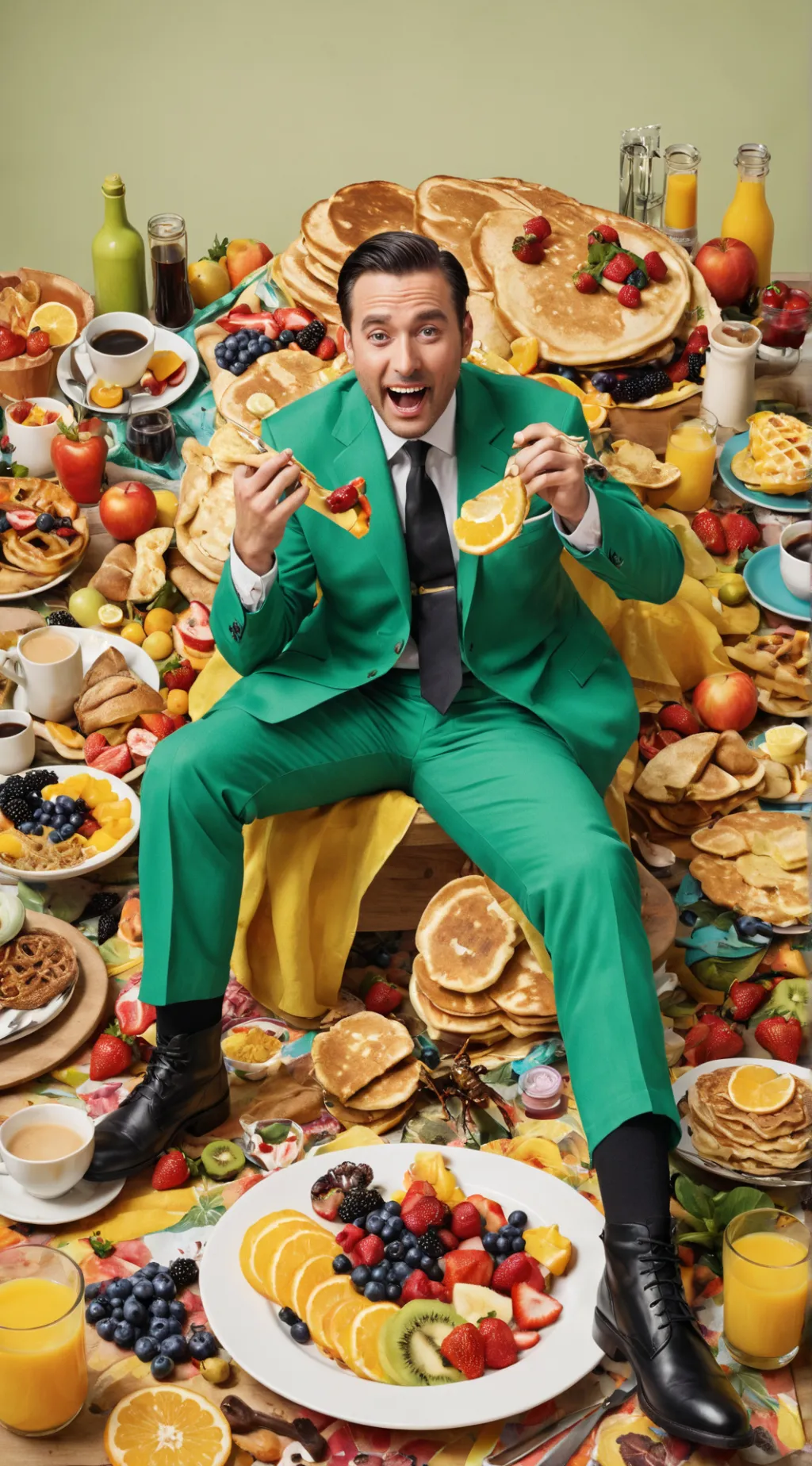 ai character:  Beetlejuice background