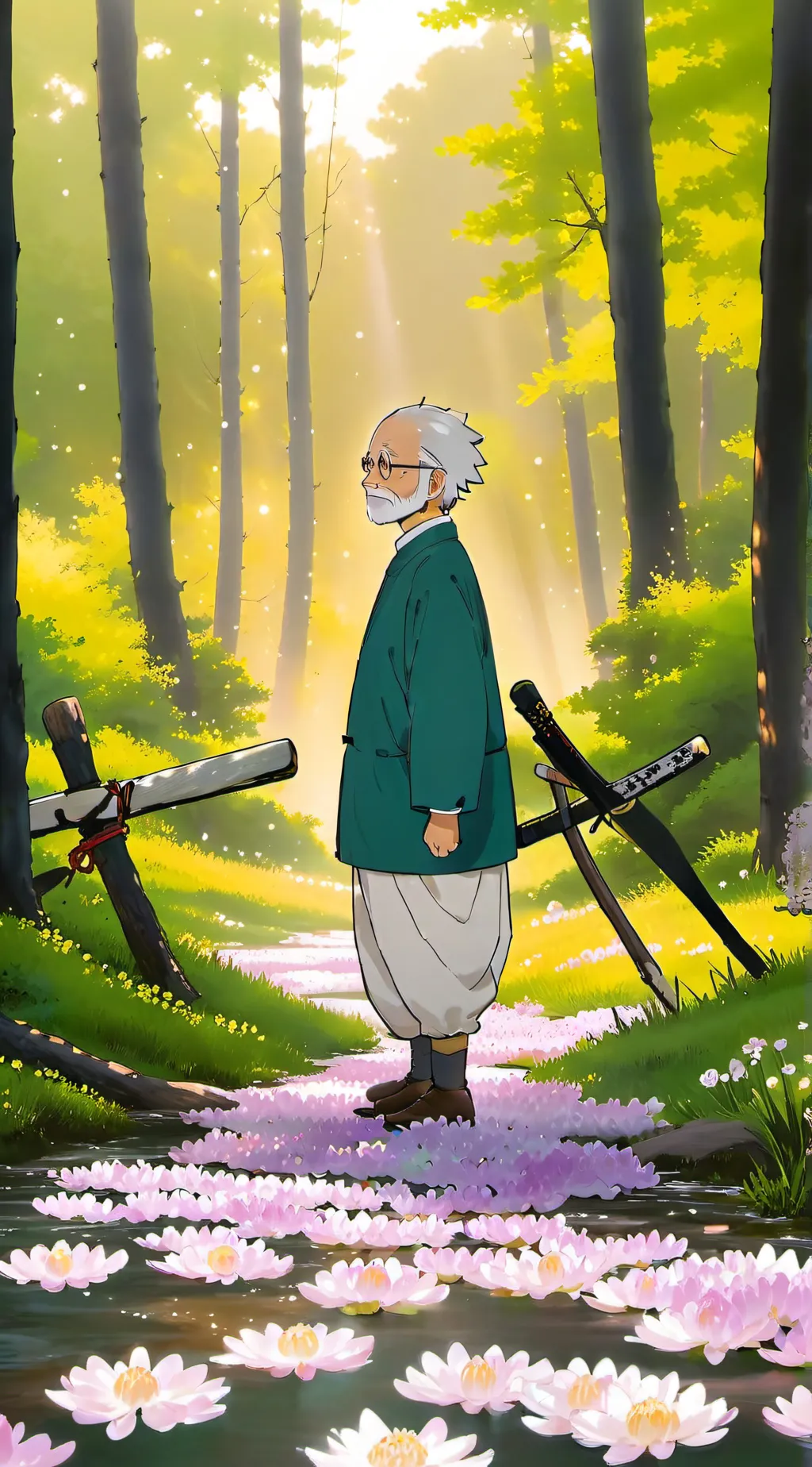 ai character: Stick background