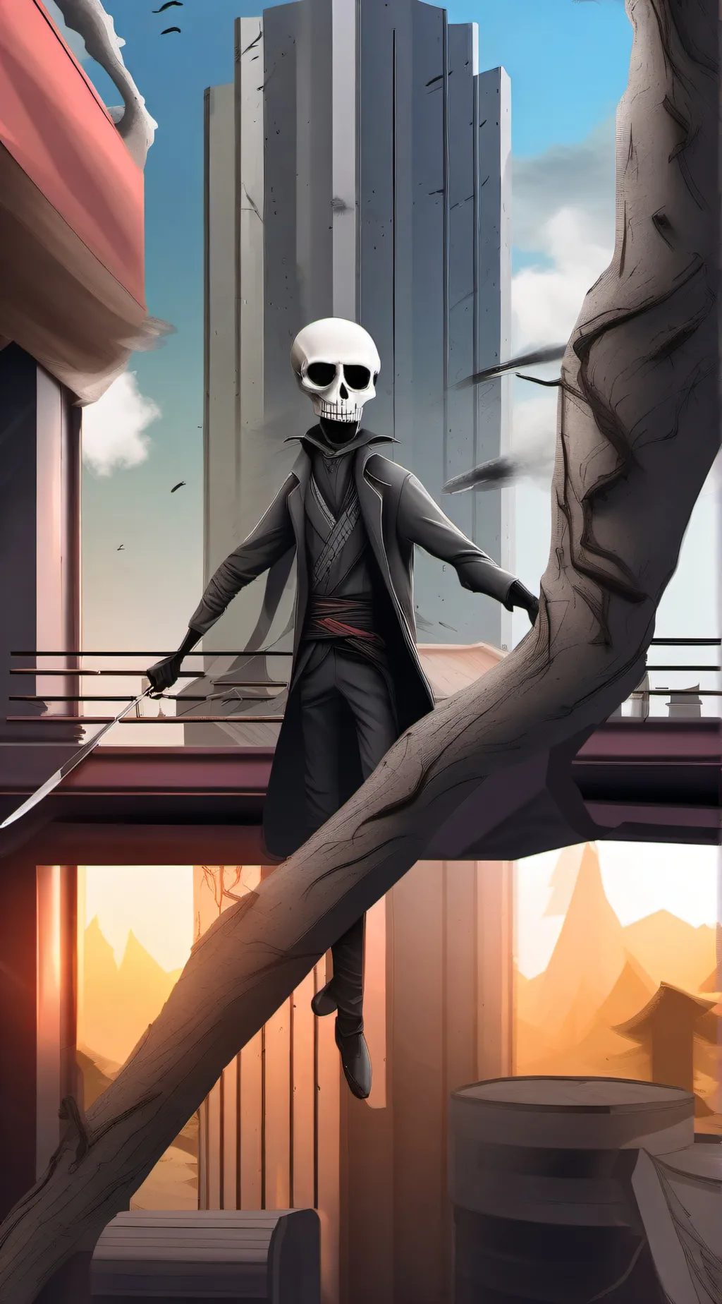 ai character: Stickman background