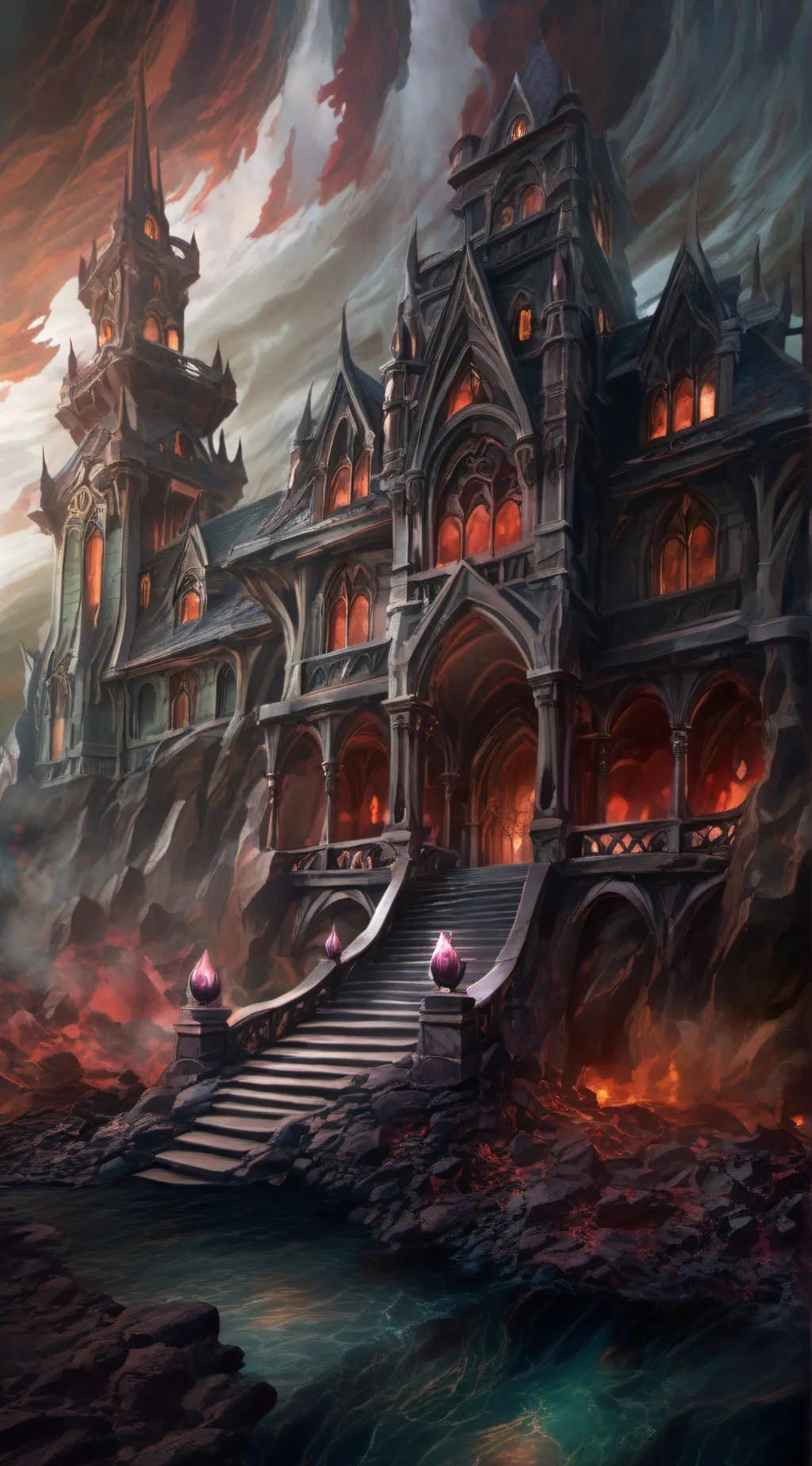 ai character: Hh got sick background