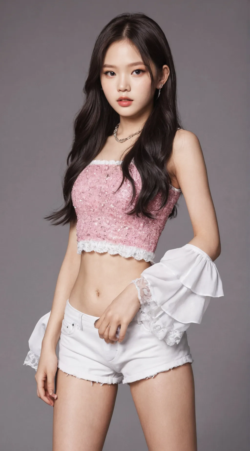 ai character: Jennie_BLACK PINK_ background