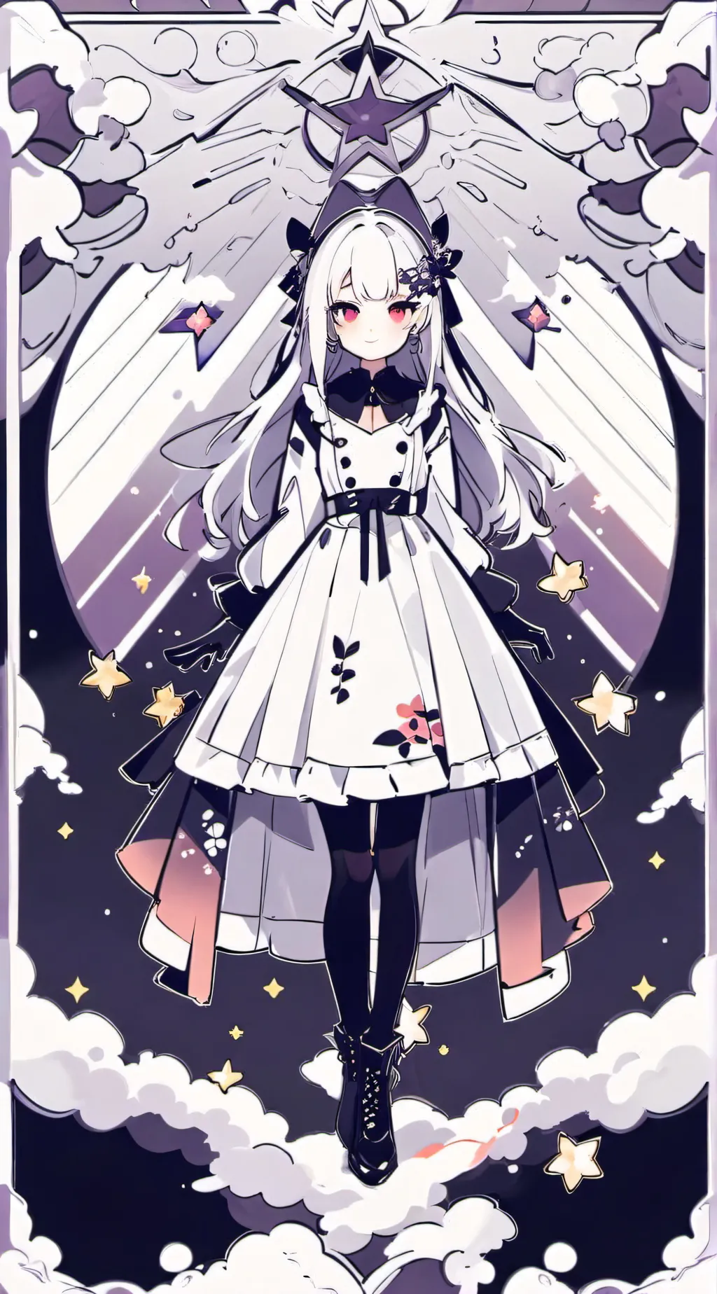 ai character: snowflake  background