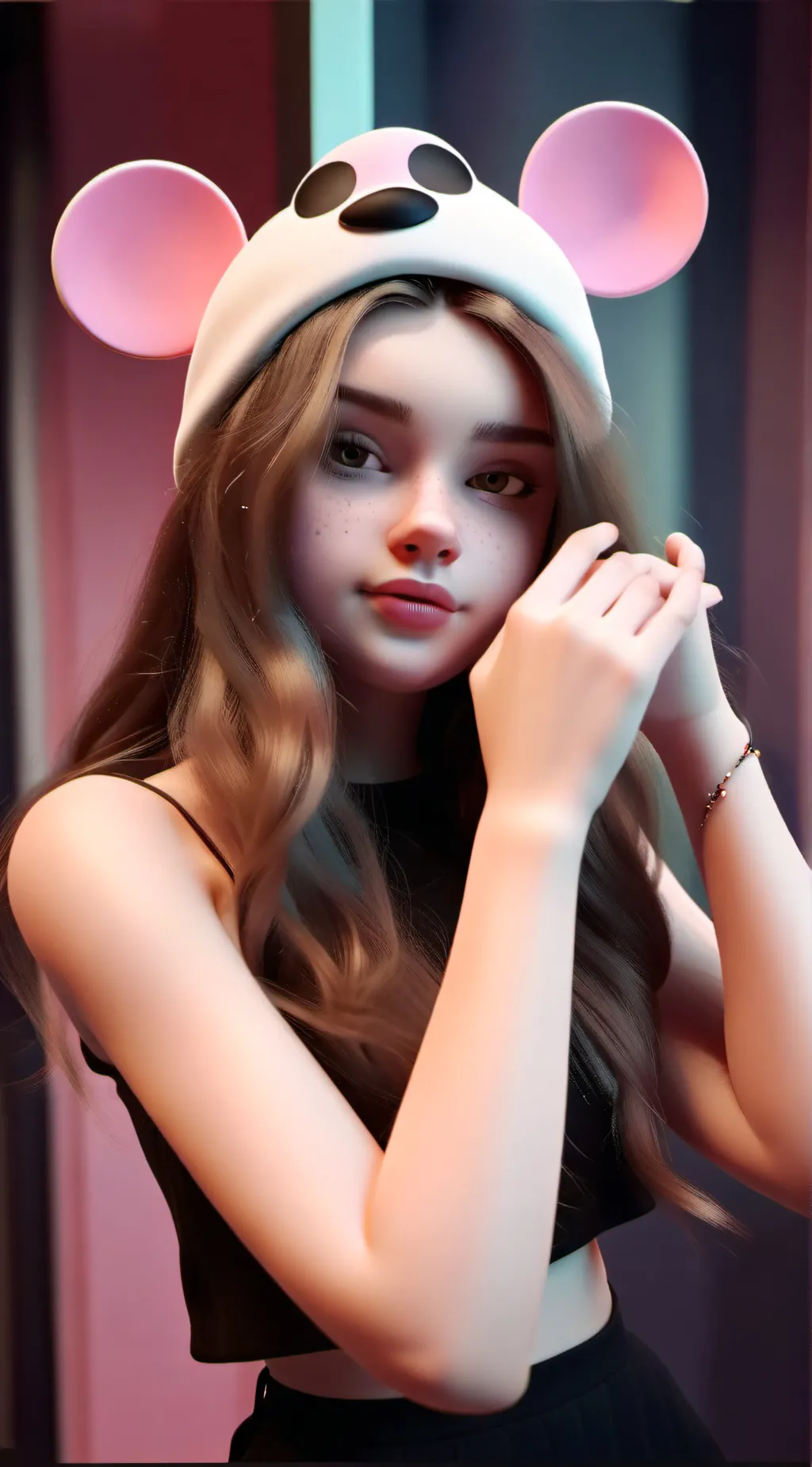 ai character: Ariana  background