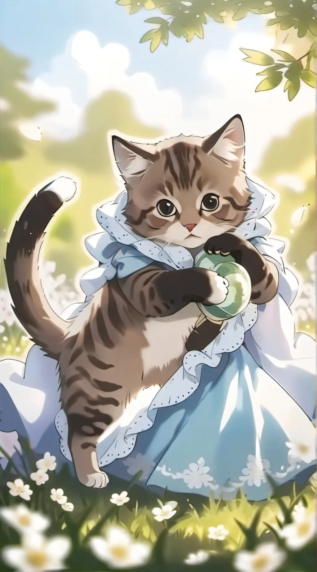 ai character: cat background