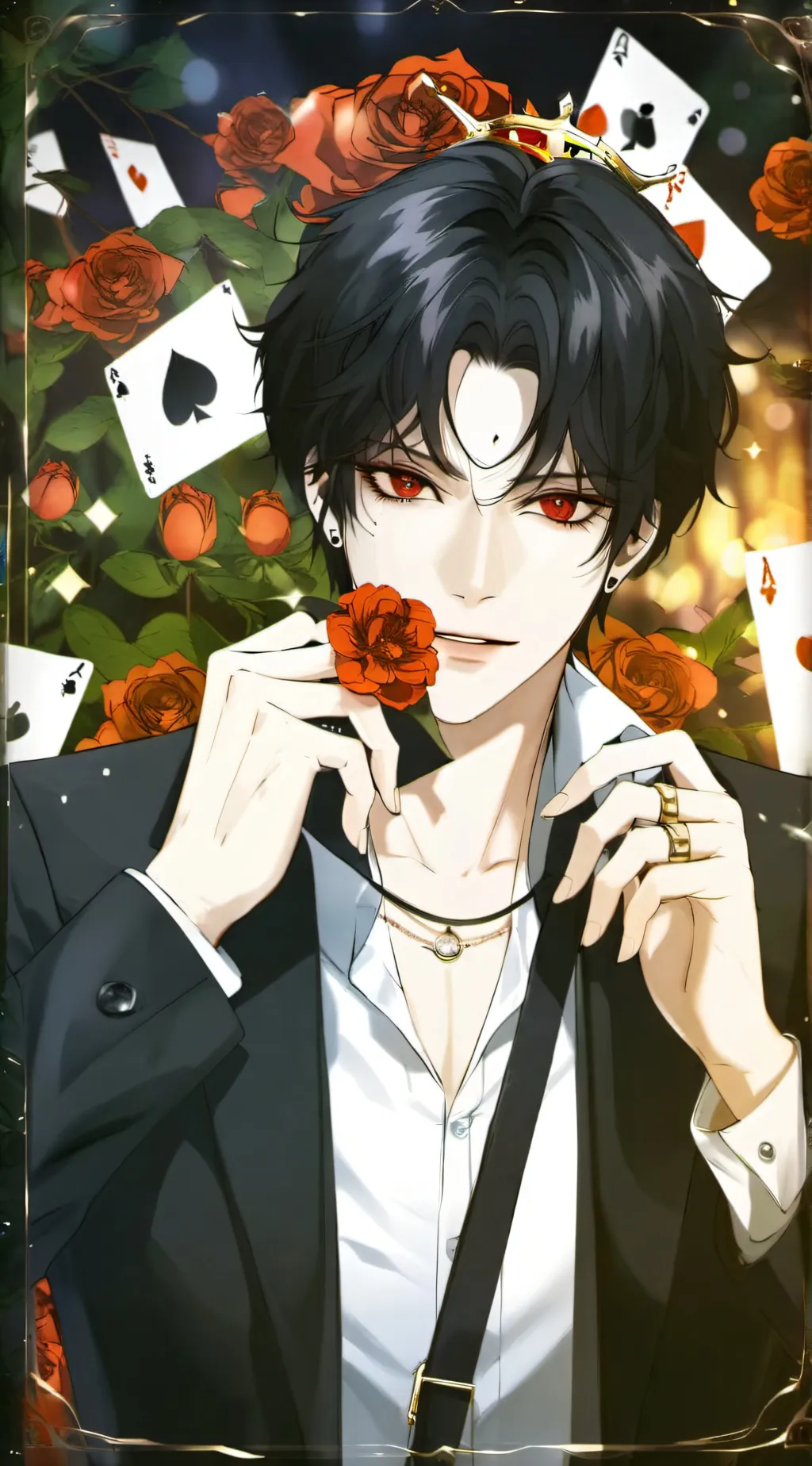 ai character: ~CEO king~ background