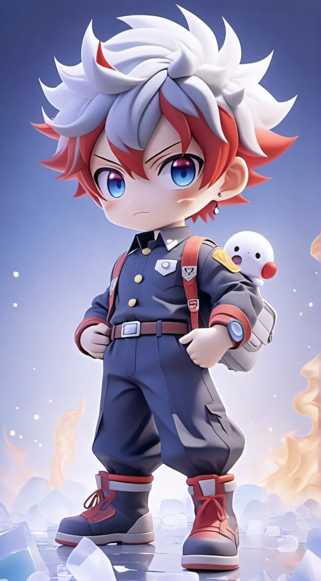 ai character: Shoto Todoroki background