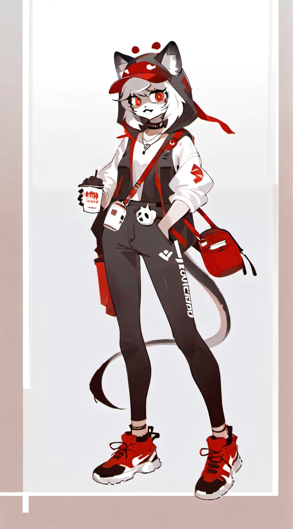ai character: Therian/furry club background