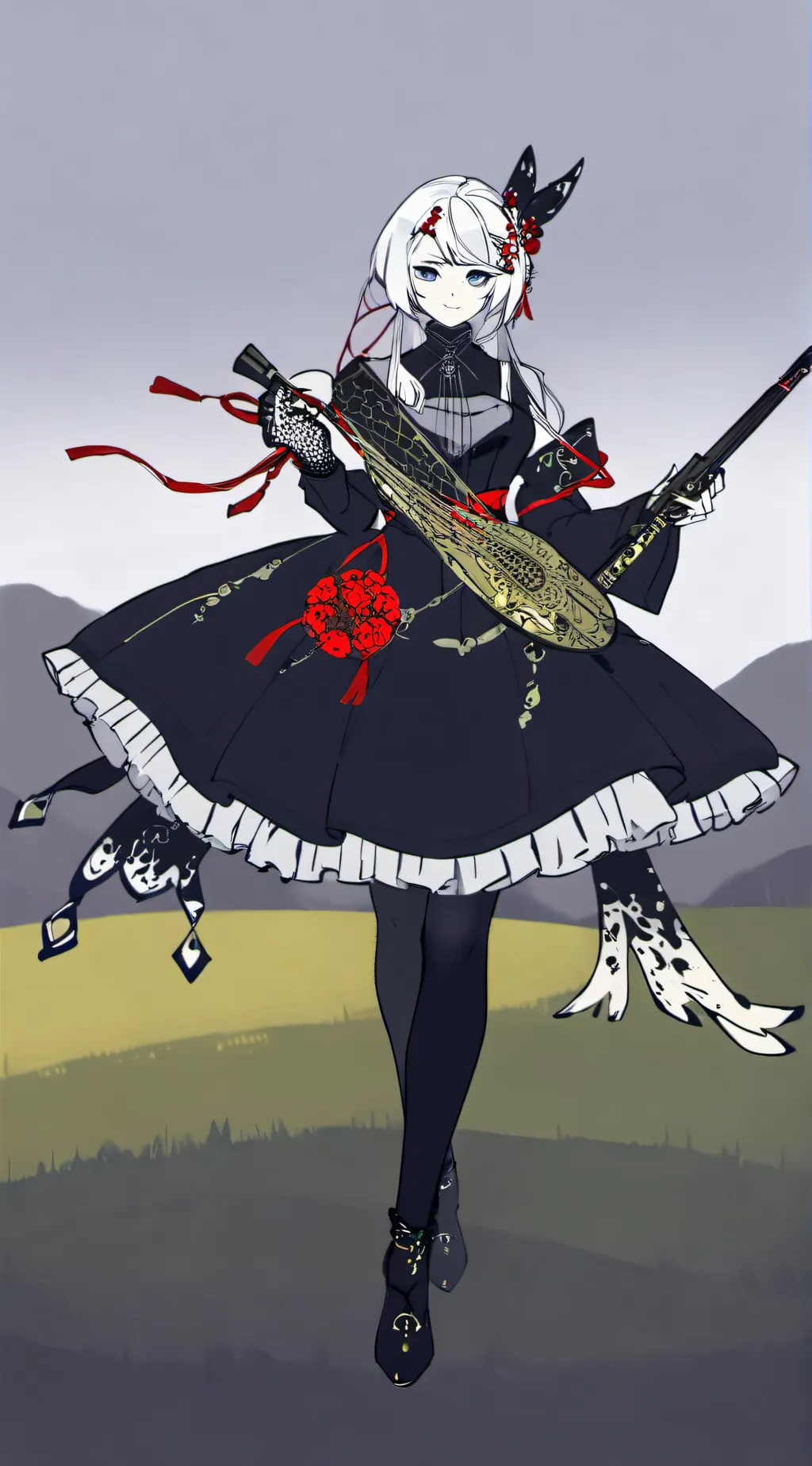 ai character: kny x OPM background