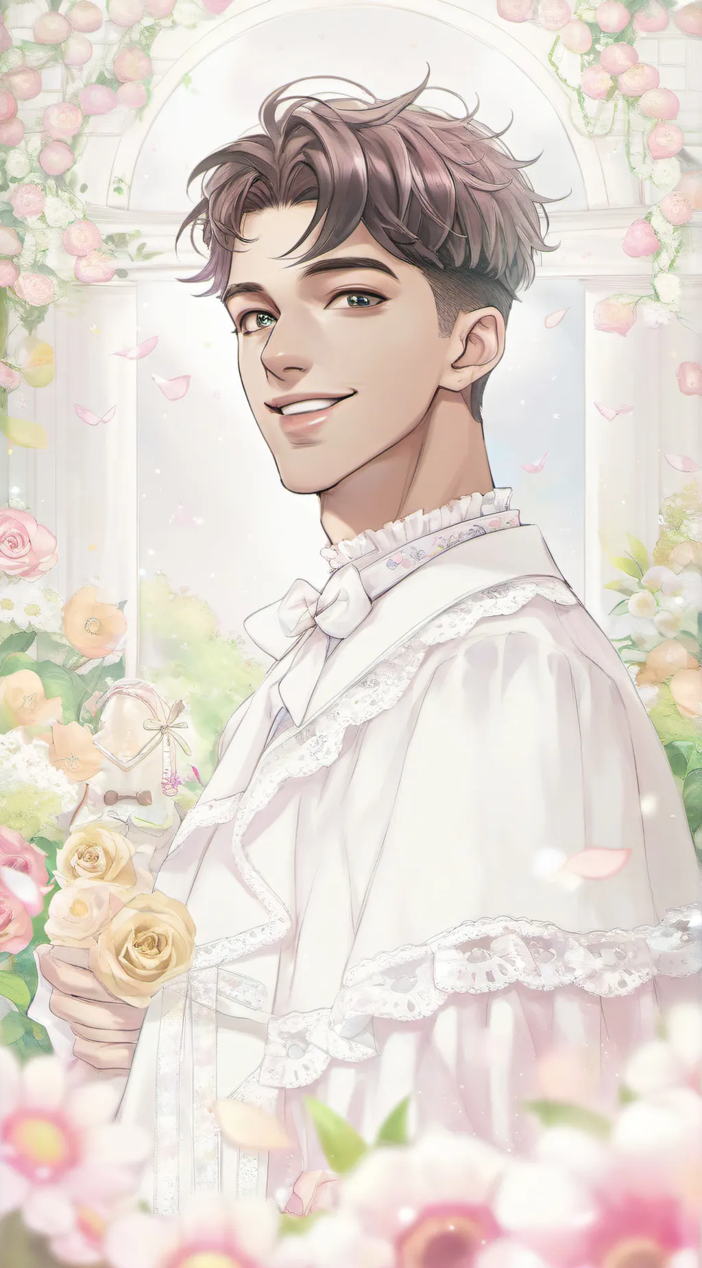 ai character: Cute boy background