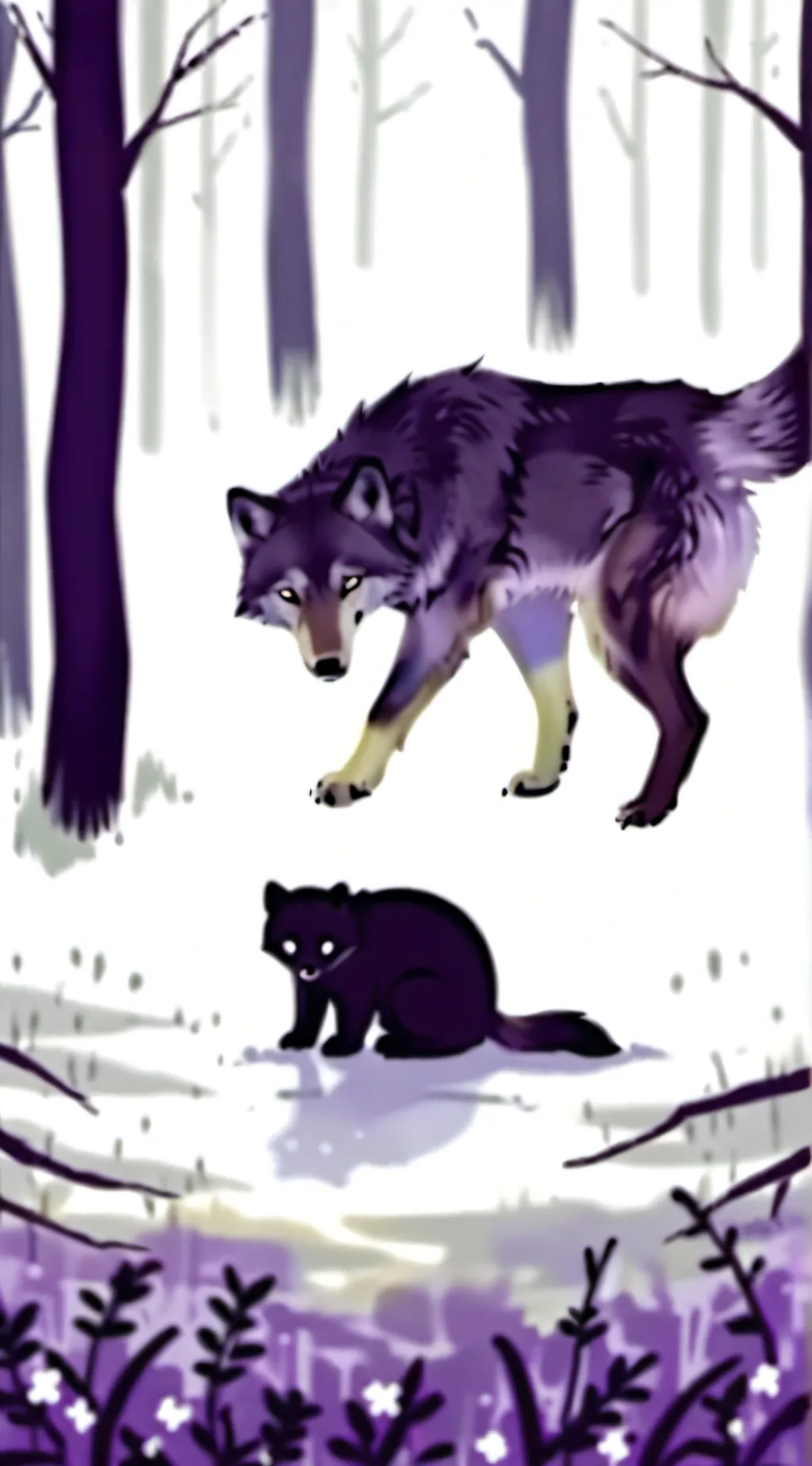 ai character: Smileing critters background