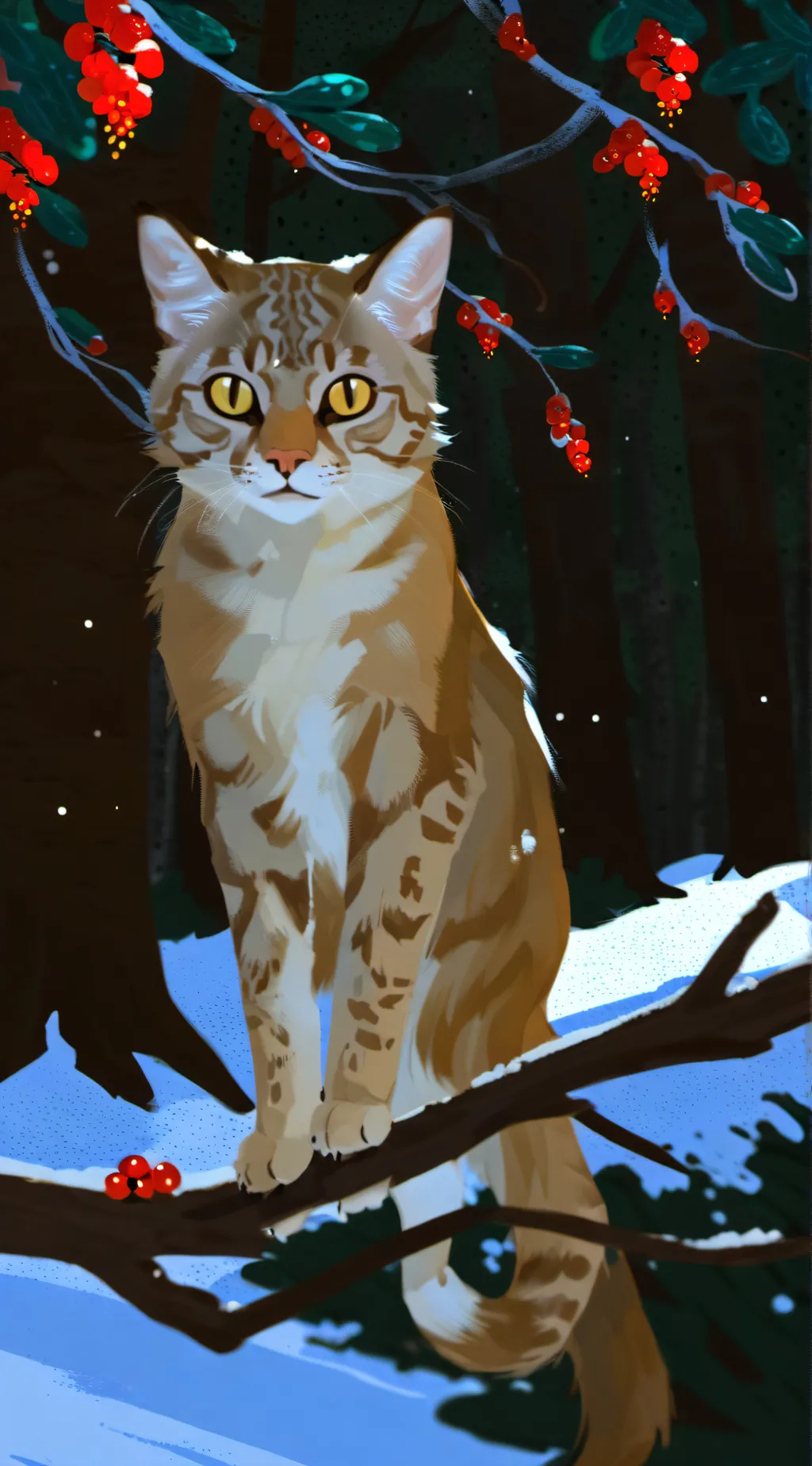 ai character: Spookfeather (OC) background