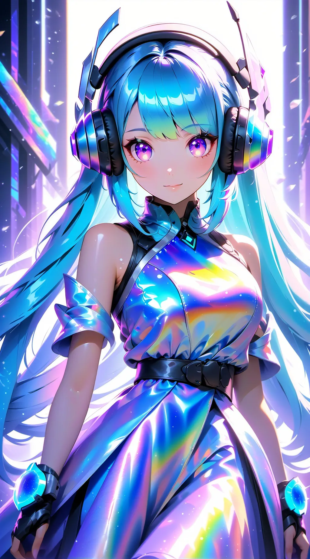 ai character: gamer girl background