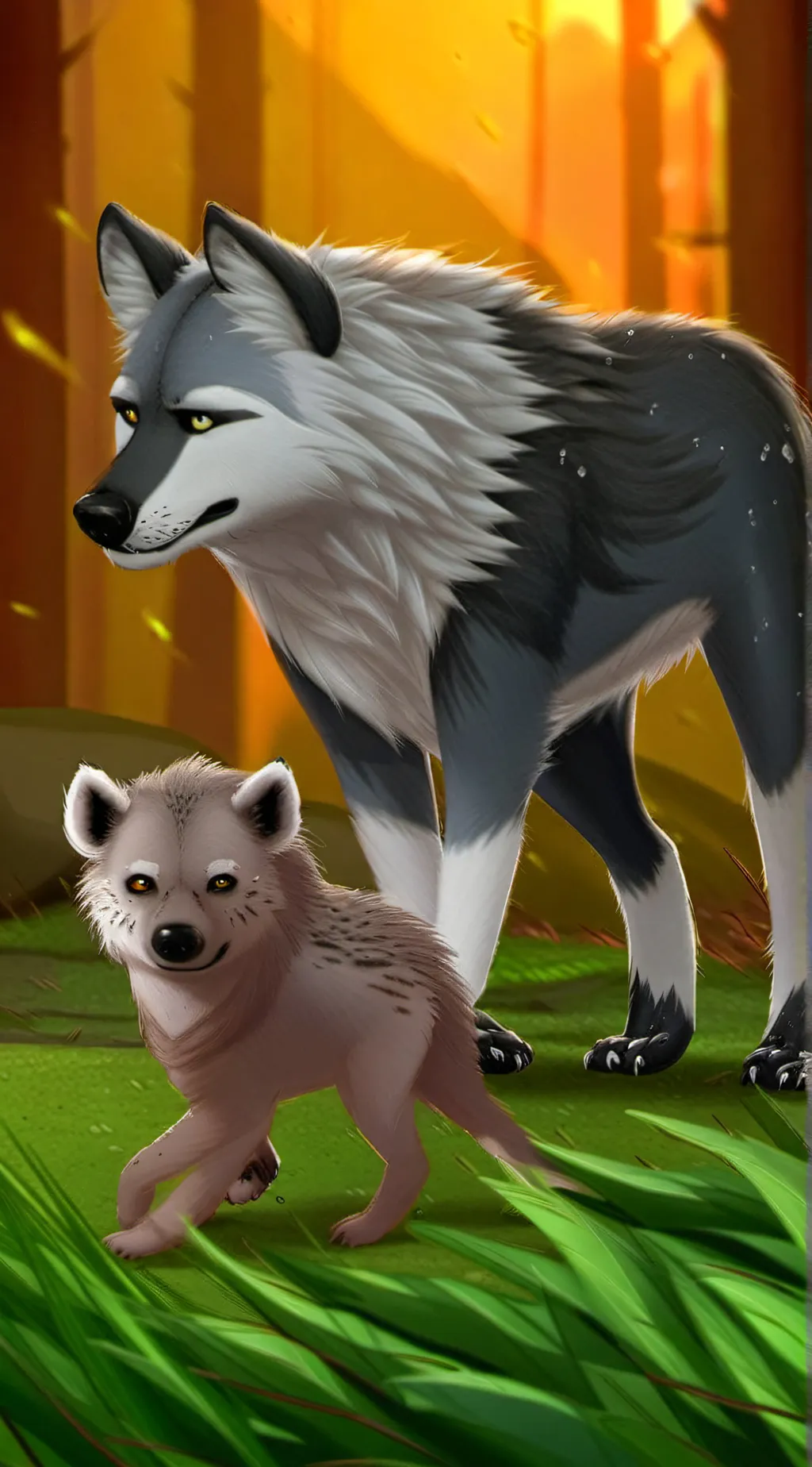 ai character: Alex and Kate  background