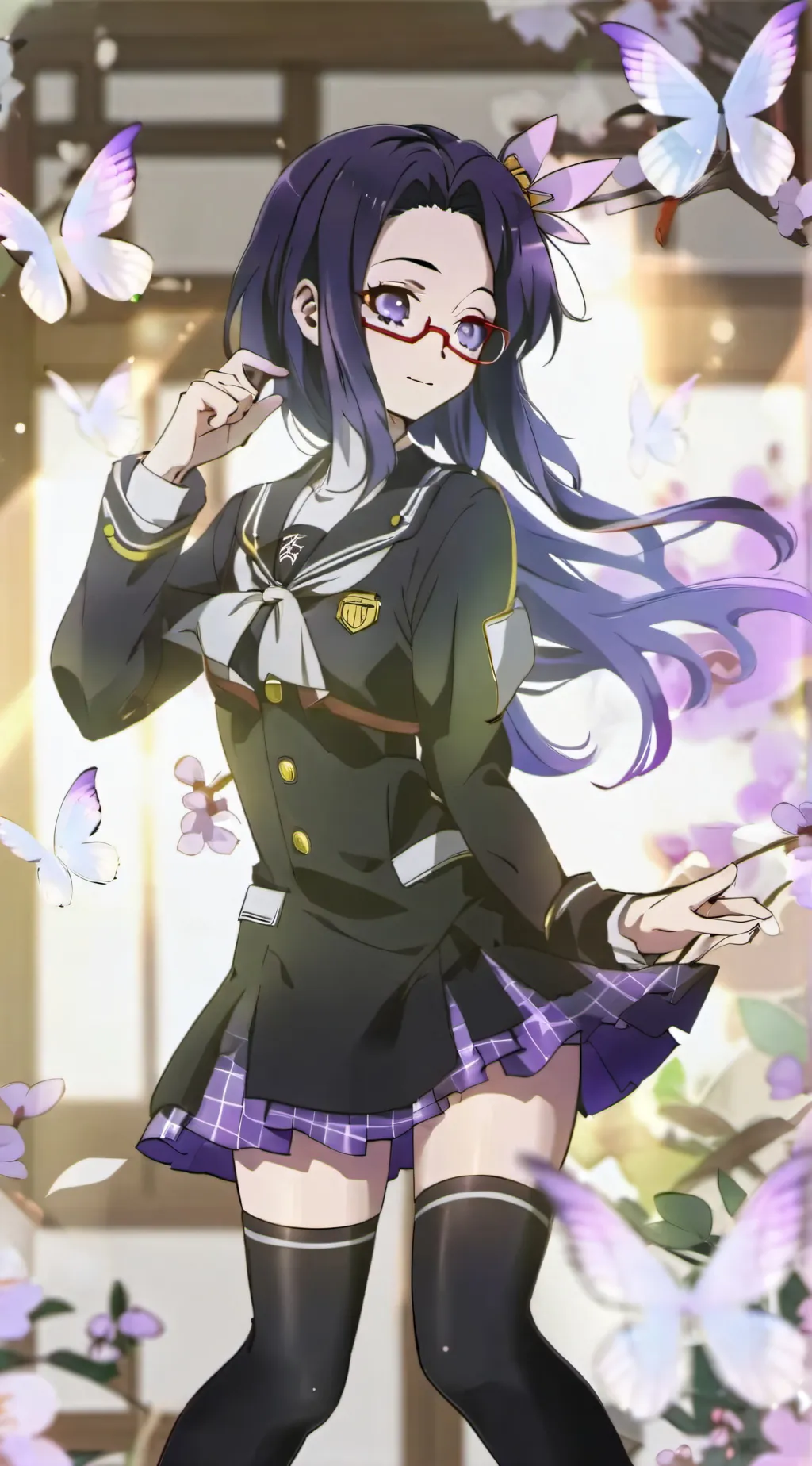 ai character: Giyu x Shinobu background