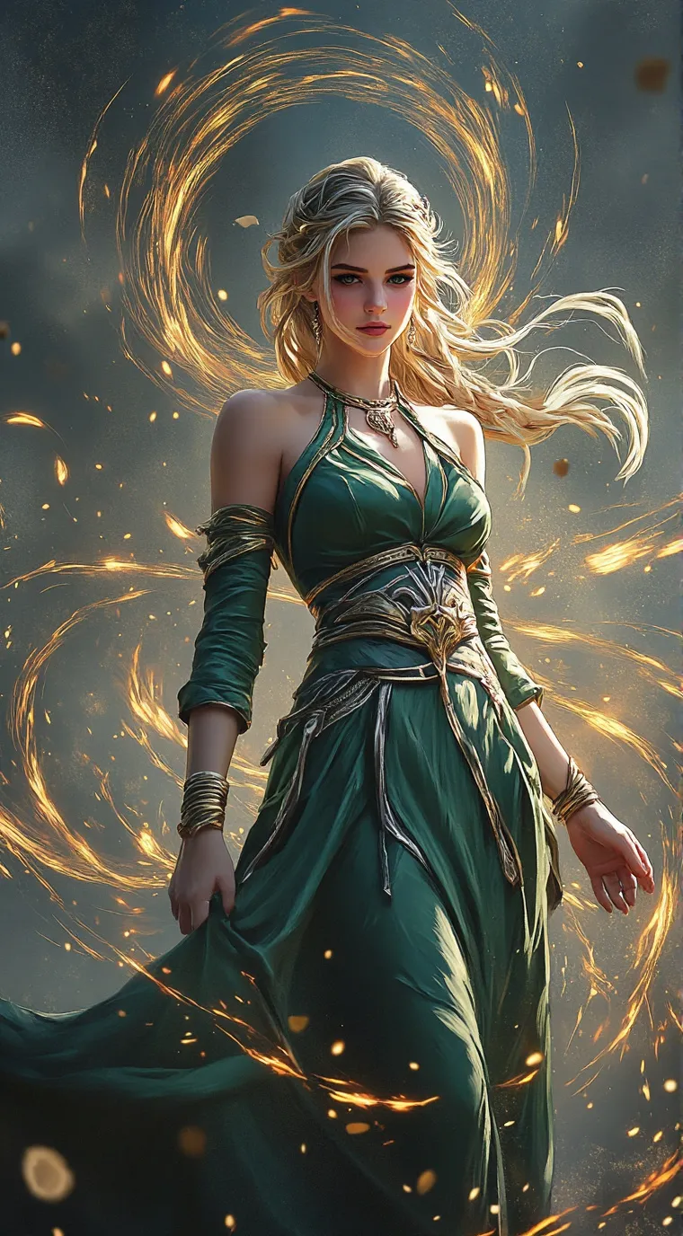 ai character: Gwen montefalco  background