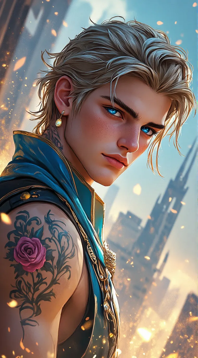 ai character: Harris Clarkson  background