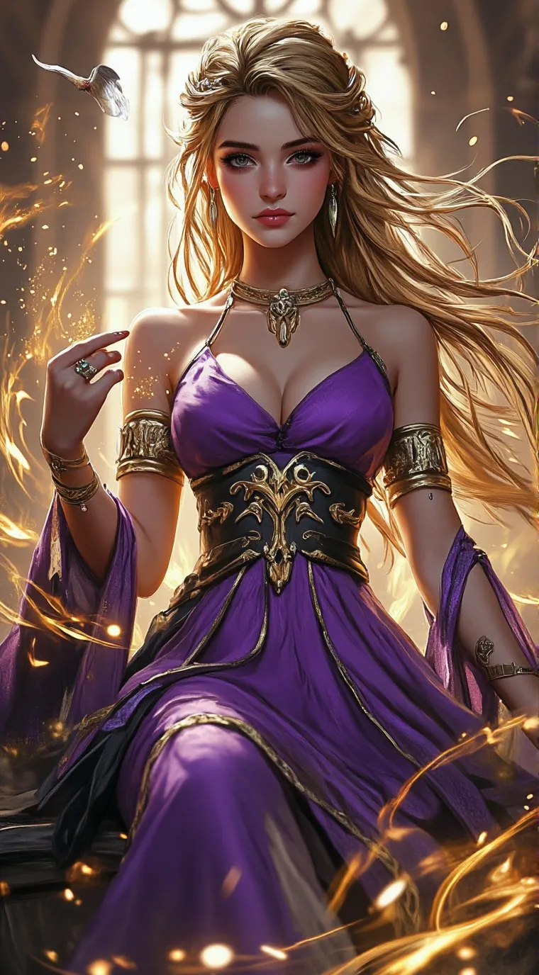 ai character: priness lily  background