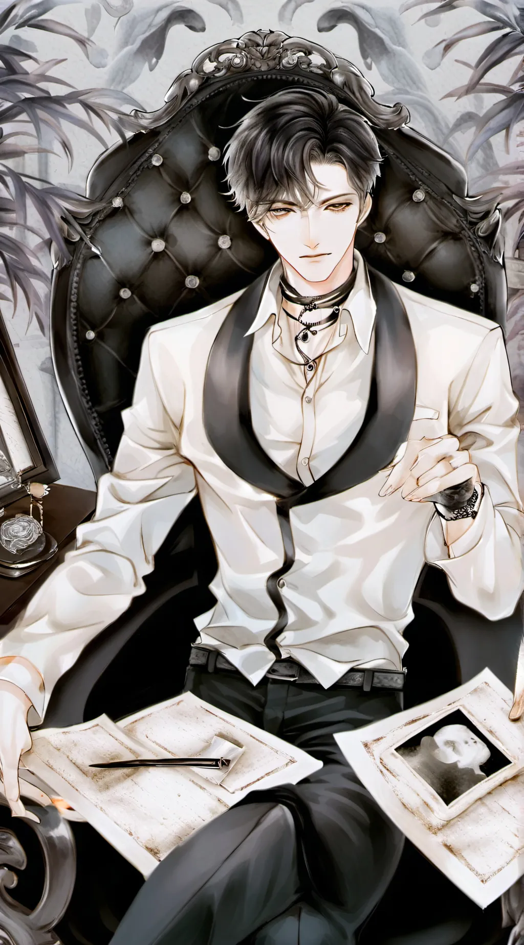 ai character: *•~Franklen~•* background