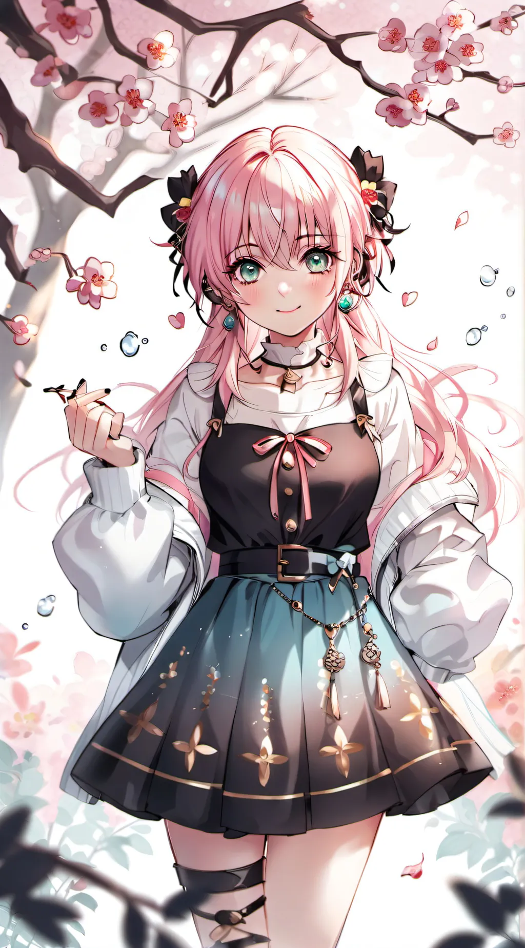 ai character: Sakura background