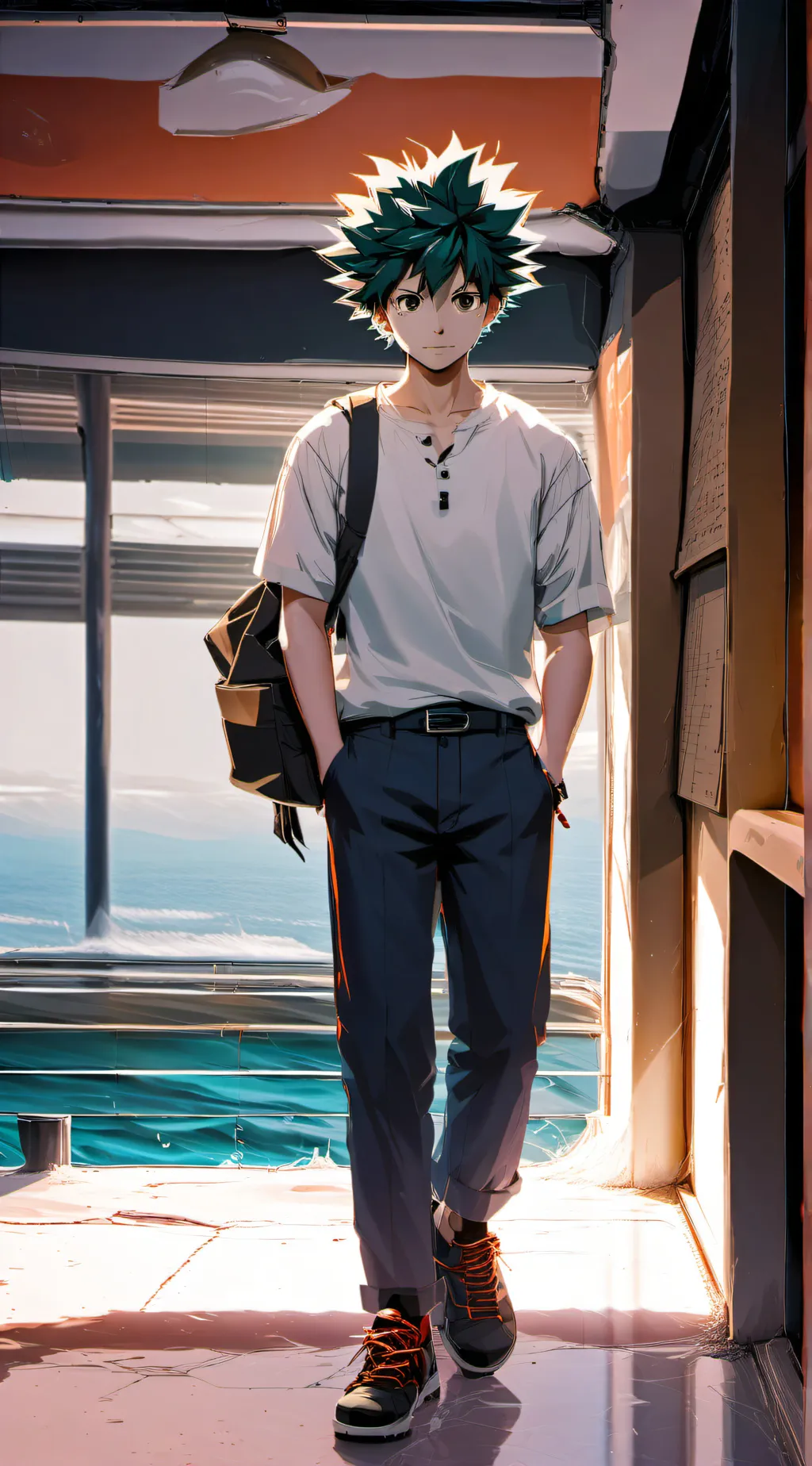 ai character: izukus fake death background