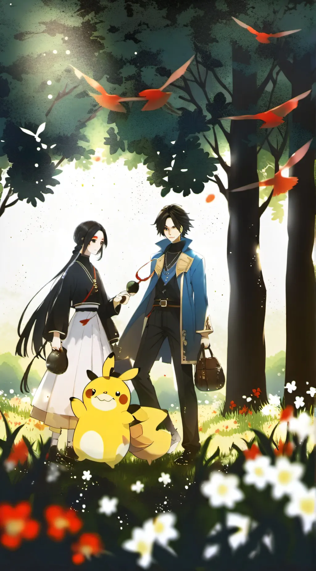 ai character: Pokémon horizons background