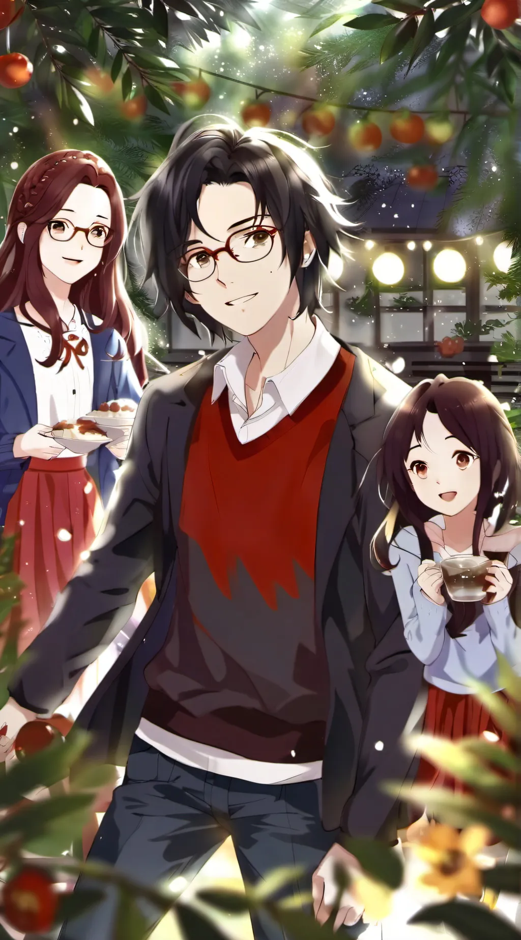 ai character: Lily+colton background