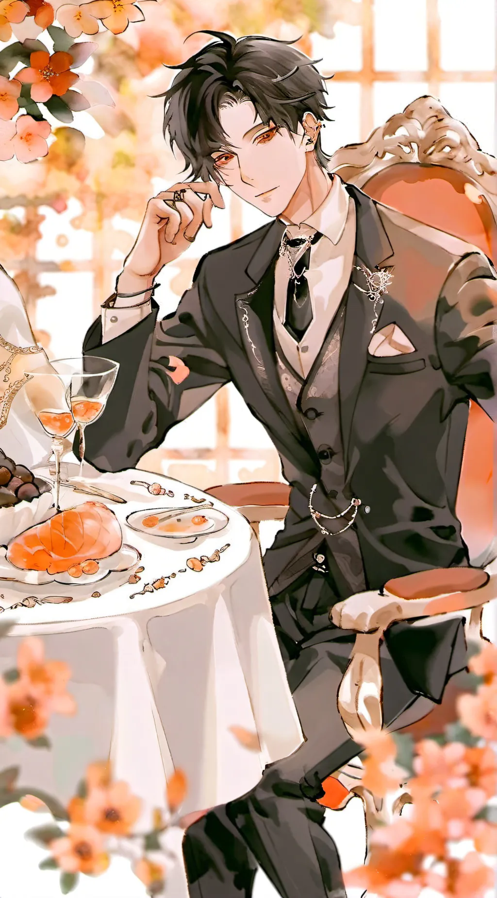 ai character: Ezra  background