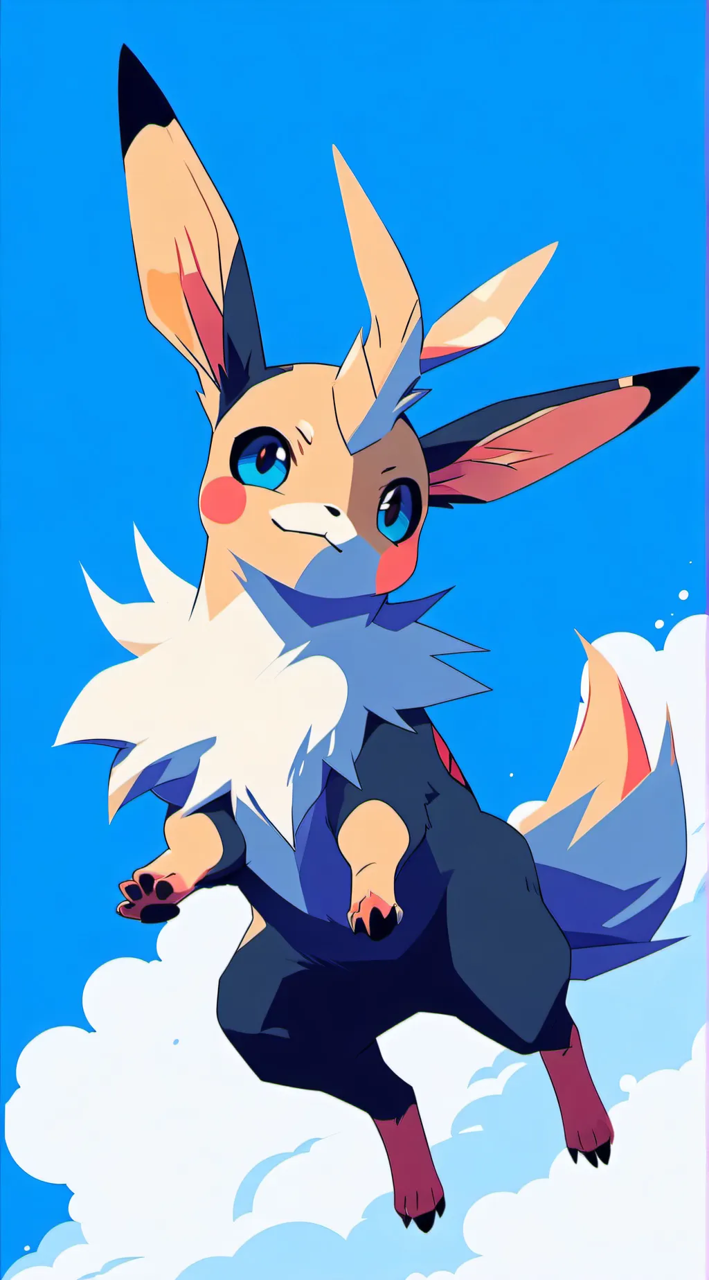 ai character: So cute evee background