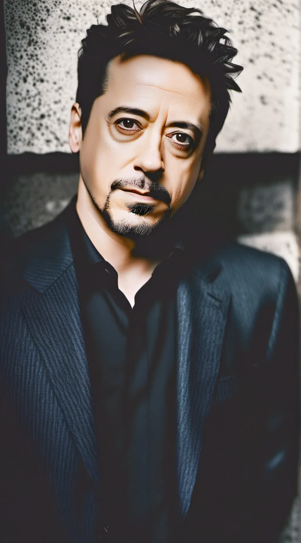 ai character: Robert Downy JR. background