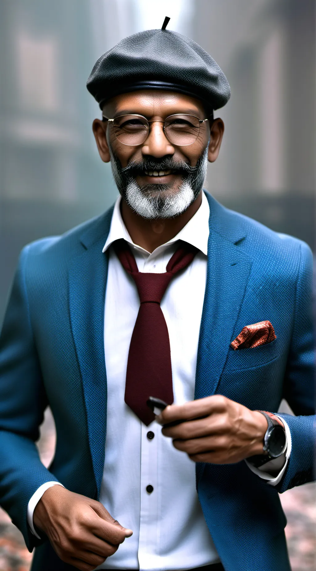 ai character: focus background