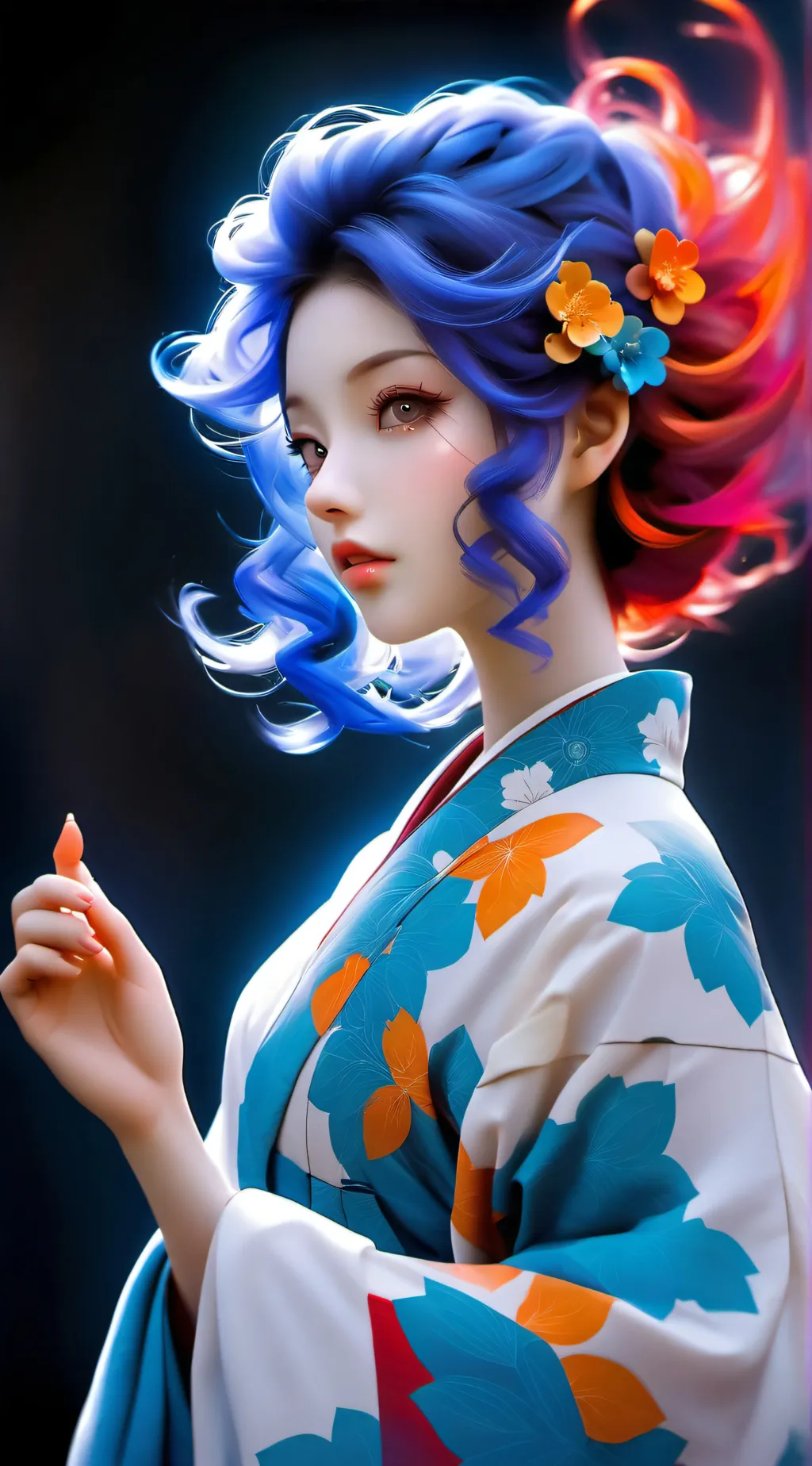 ai character: wuolfy  background