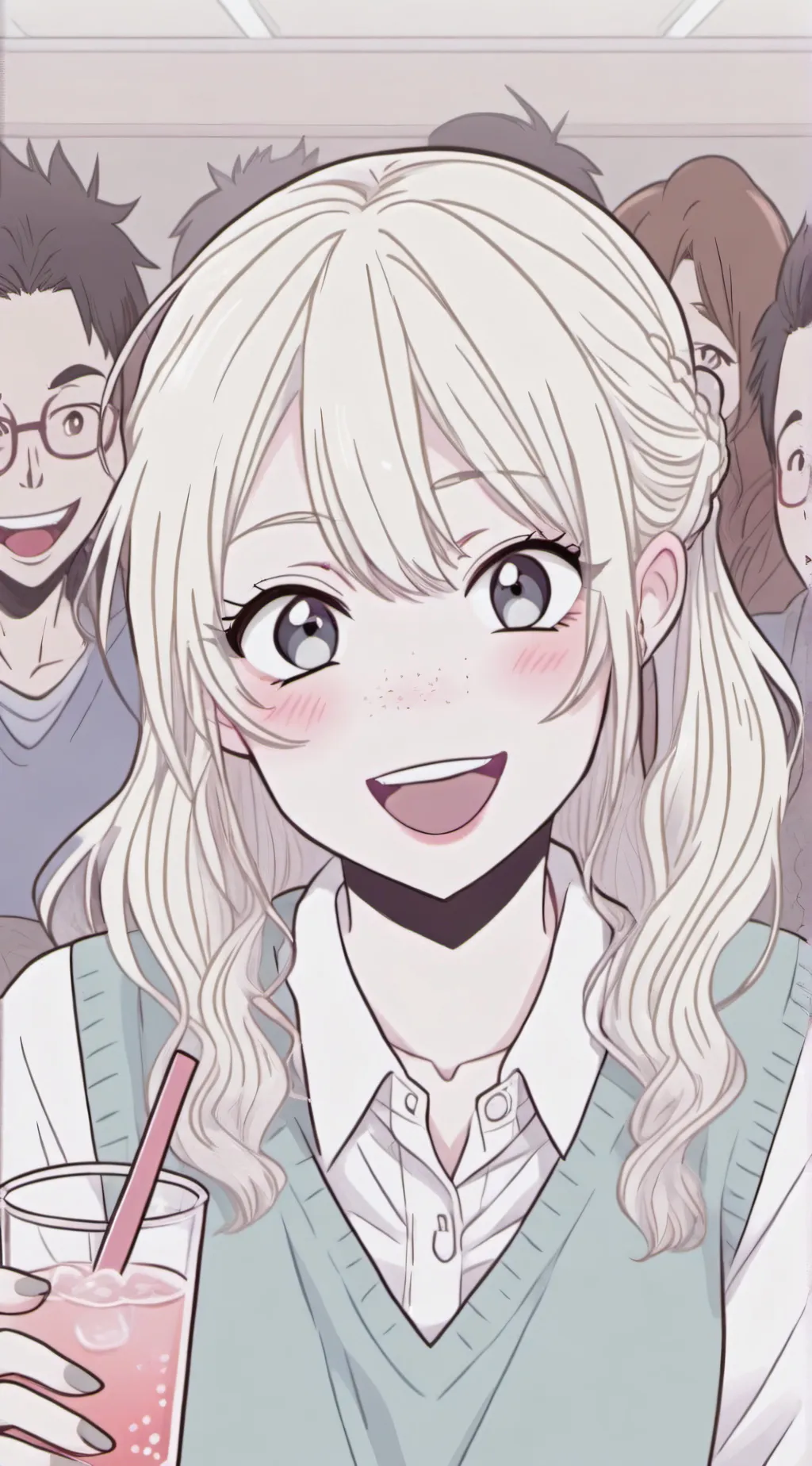 ai character: May! 💛💙 background