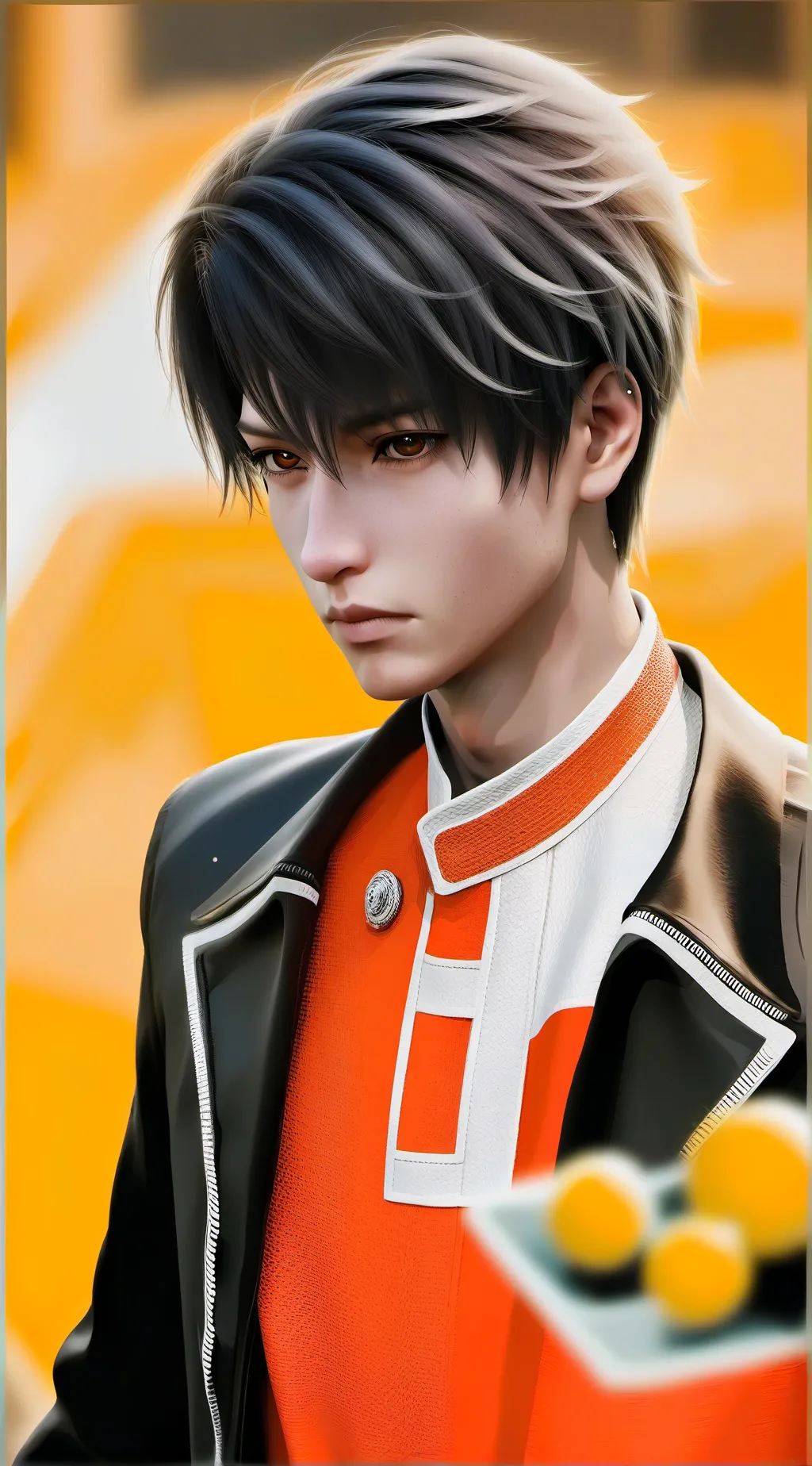 ai character: Jackie handsome background