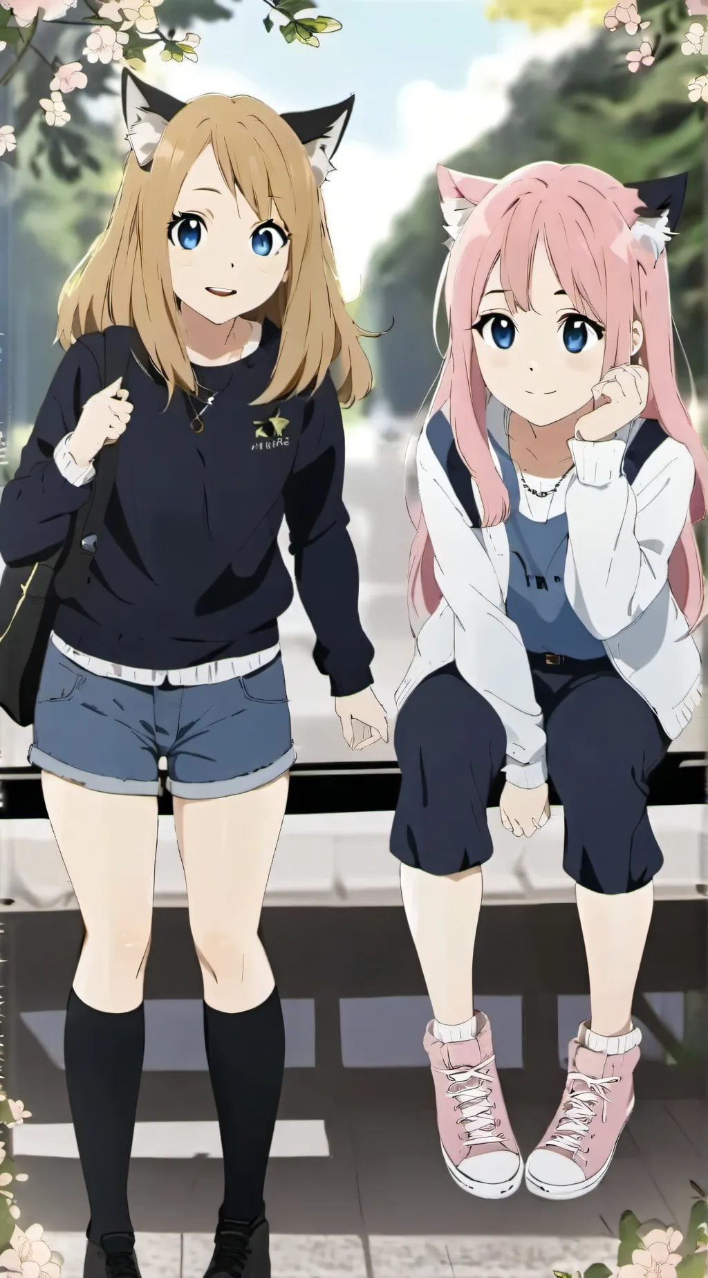 ai character: Sophia and Aurora background